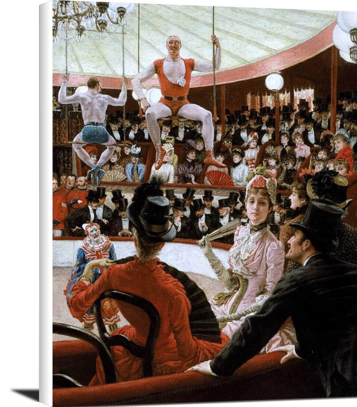 Women Of Paris The Circus Lover Painting James Tissot Canvas Art
