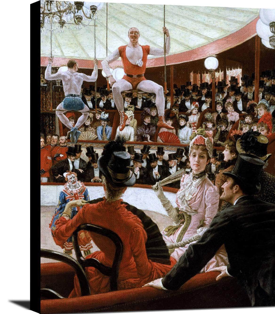 Women Of Paris The Circus Lover Painting James Tissot Canvas Art - Image 2