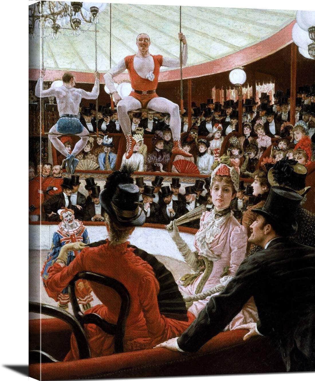 Women Of Paris The Circus Lover Painting James Tissot Canvas Art - Image 3