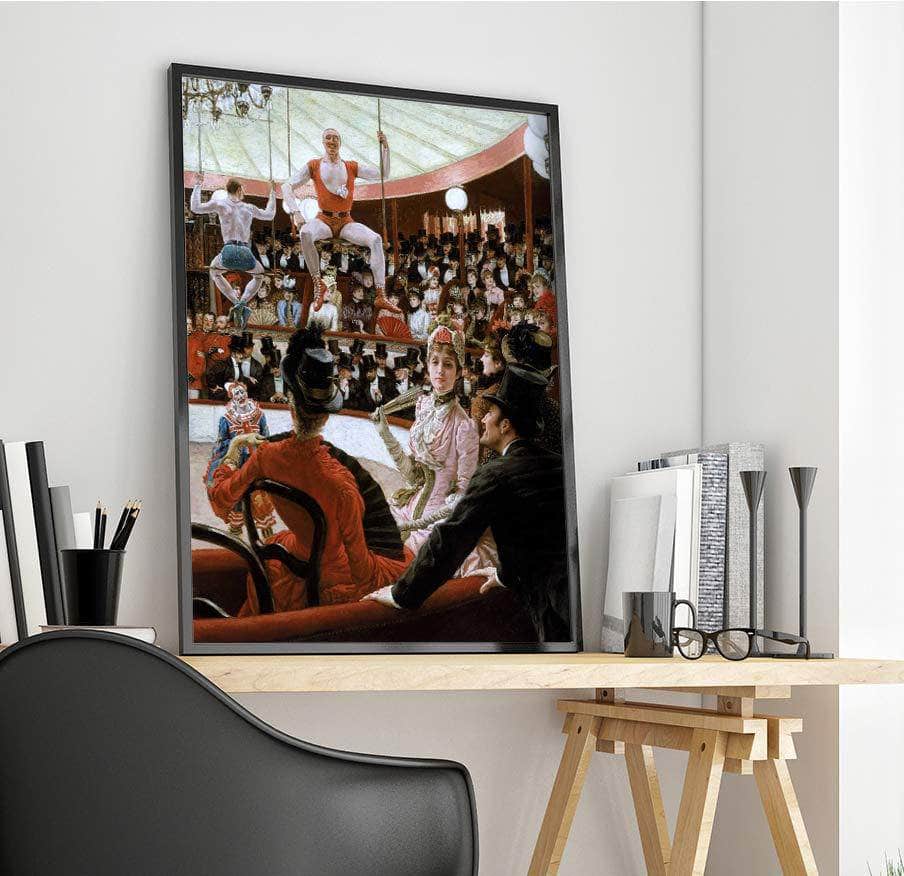 Women Of Paris The Circus Lover Painting James Tissot Canvas Art - Image 4