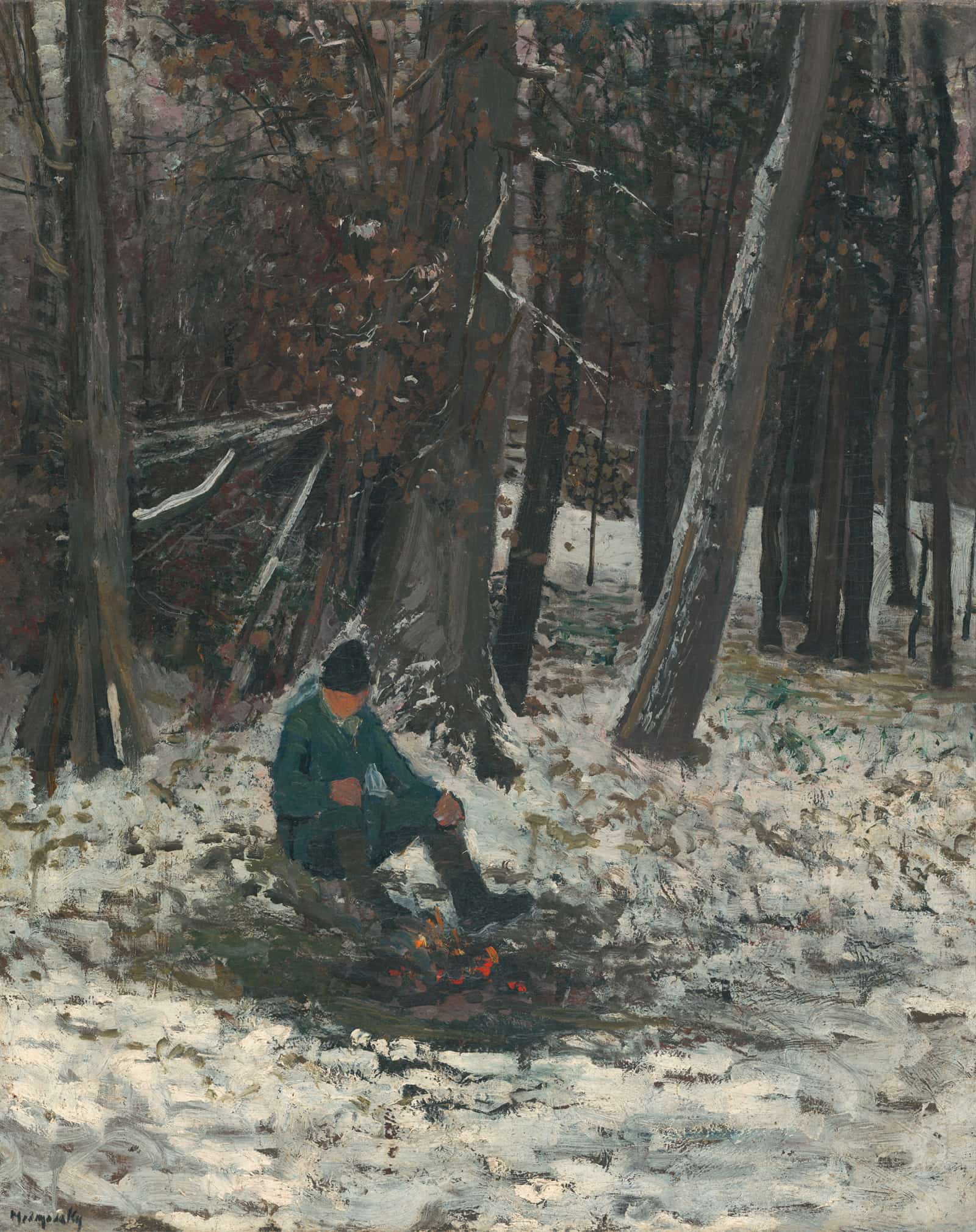 Woodcutter by Ladislav Mednyanszky