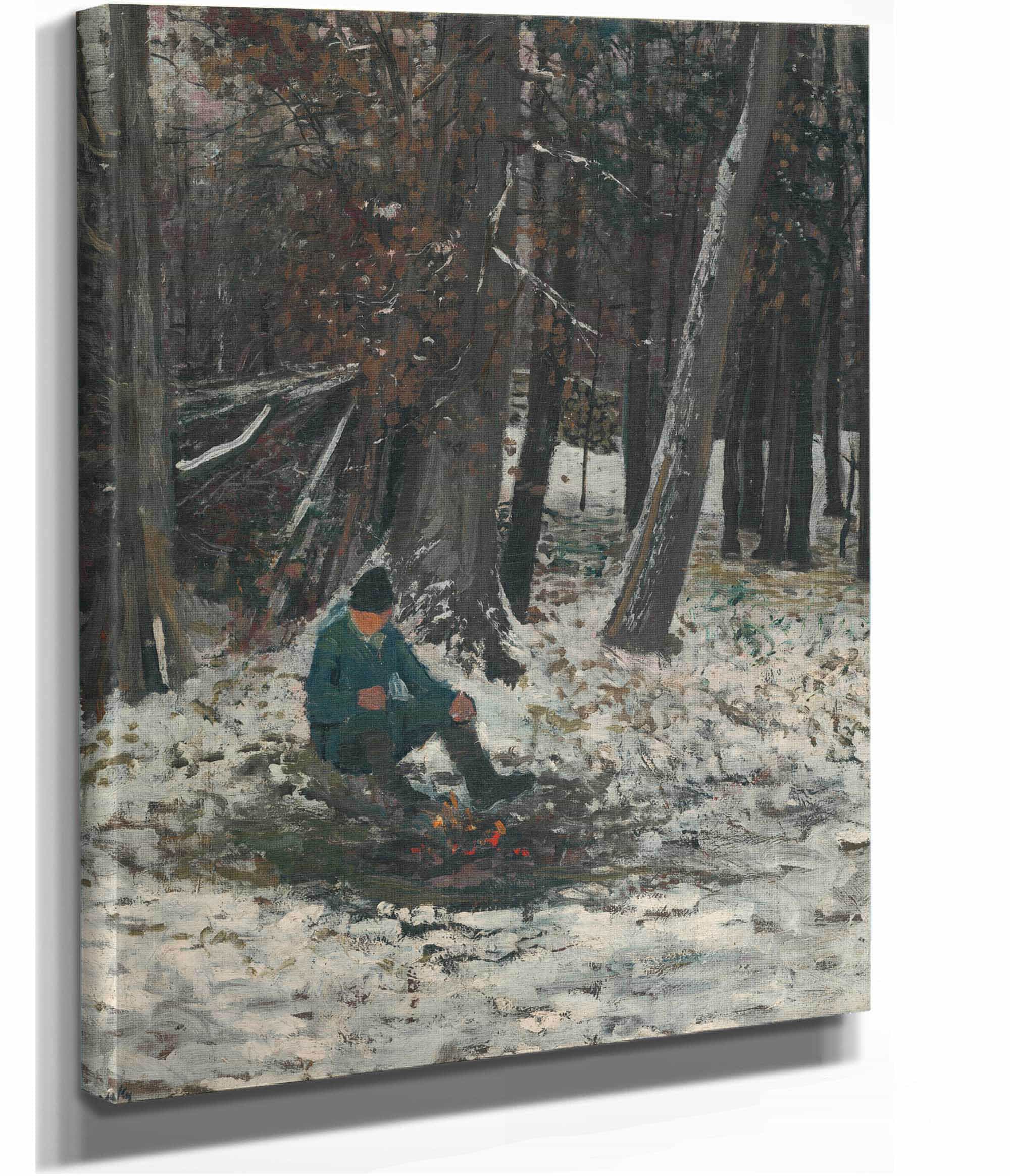 Woodcutter by Ladislav Mednyanszky - Image 2