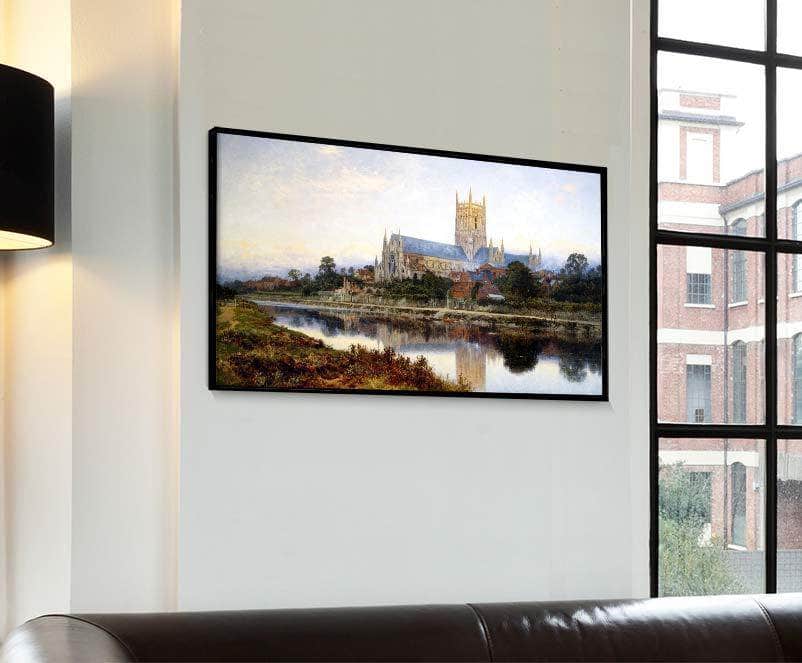 Worcester Cathedral Painting Benjamin Williams Leader Canvas Art - Image 4