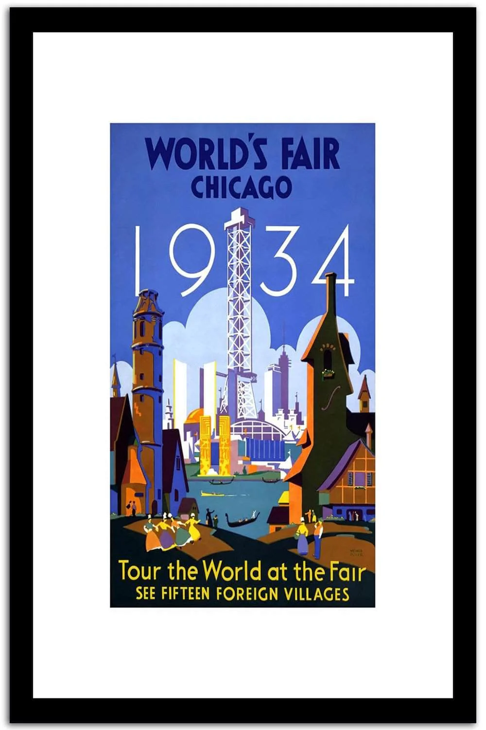 World's Fair Chicago Vintage Poster
