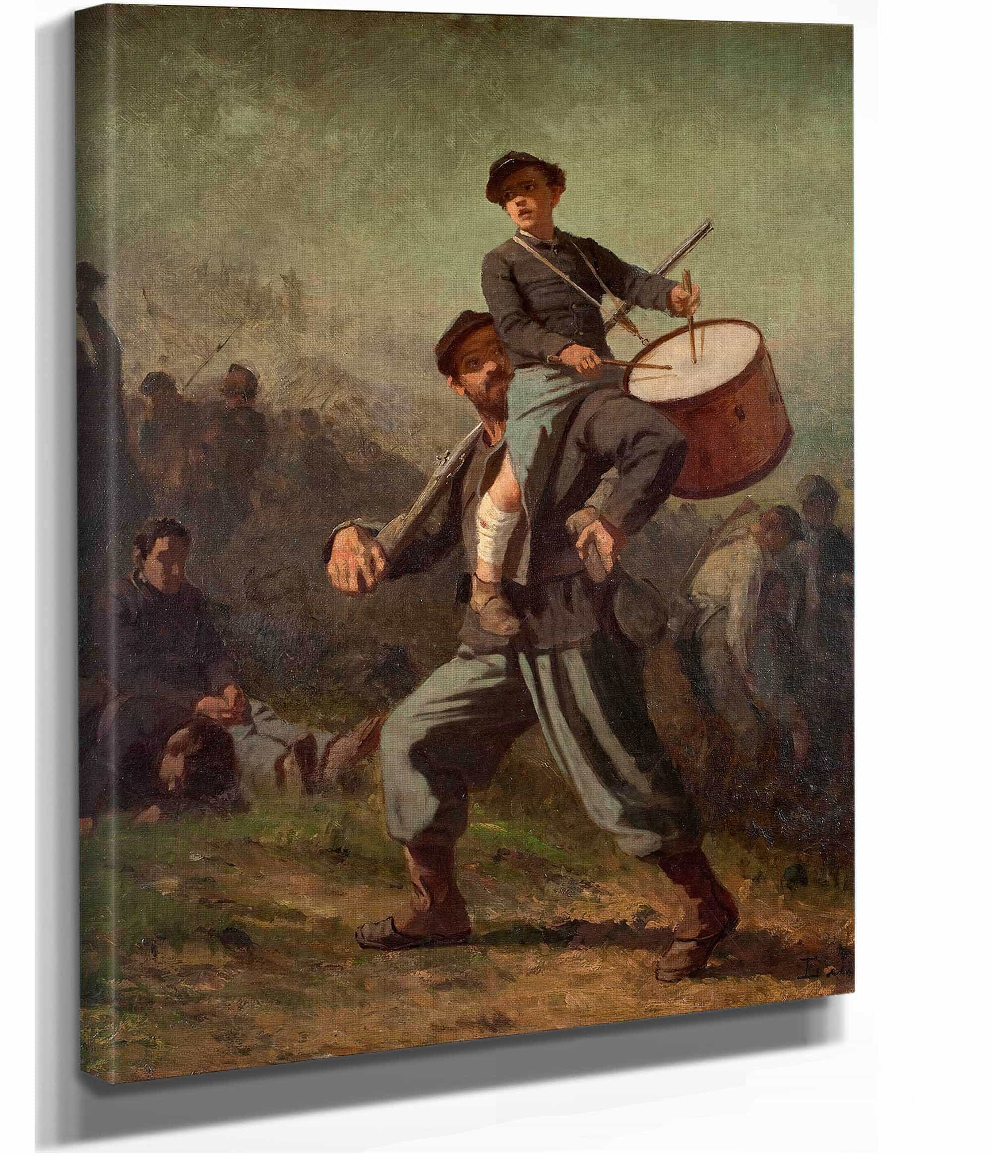Wounded Drummer Boy by Eastman Johnson - Image 2