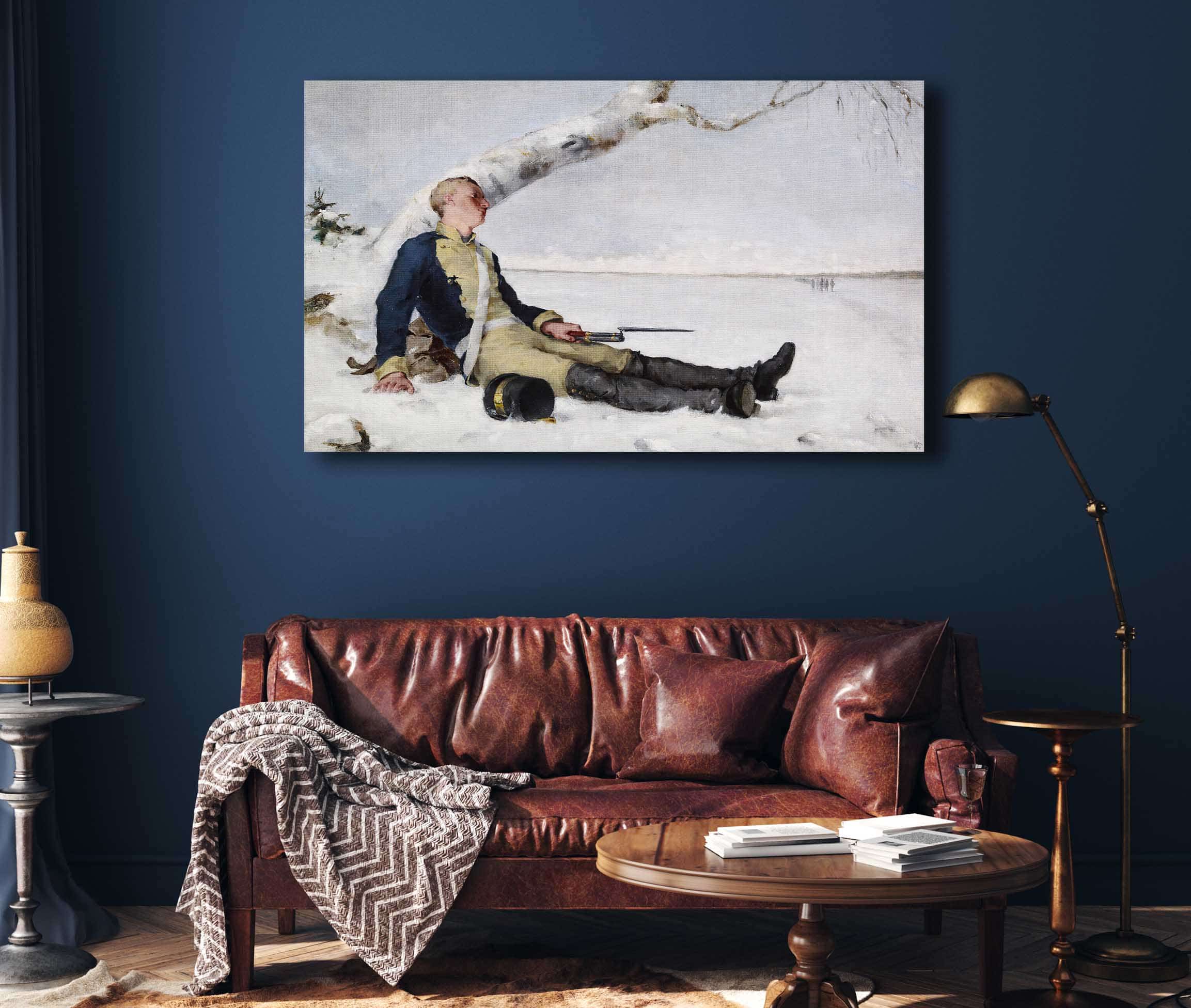 Wounded Warrior In The Snow by Helene Schjerfbeck - Image 4