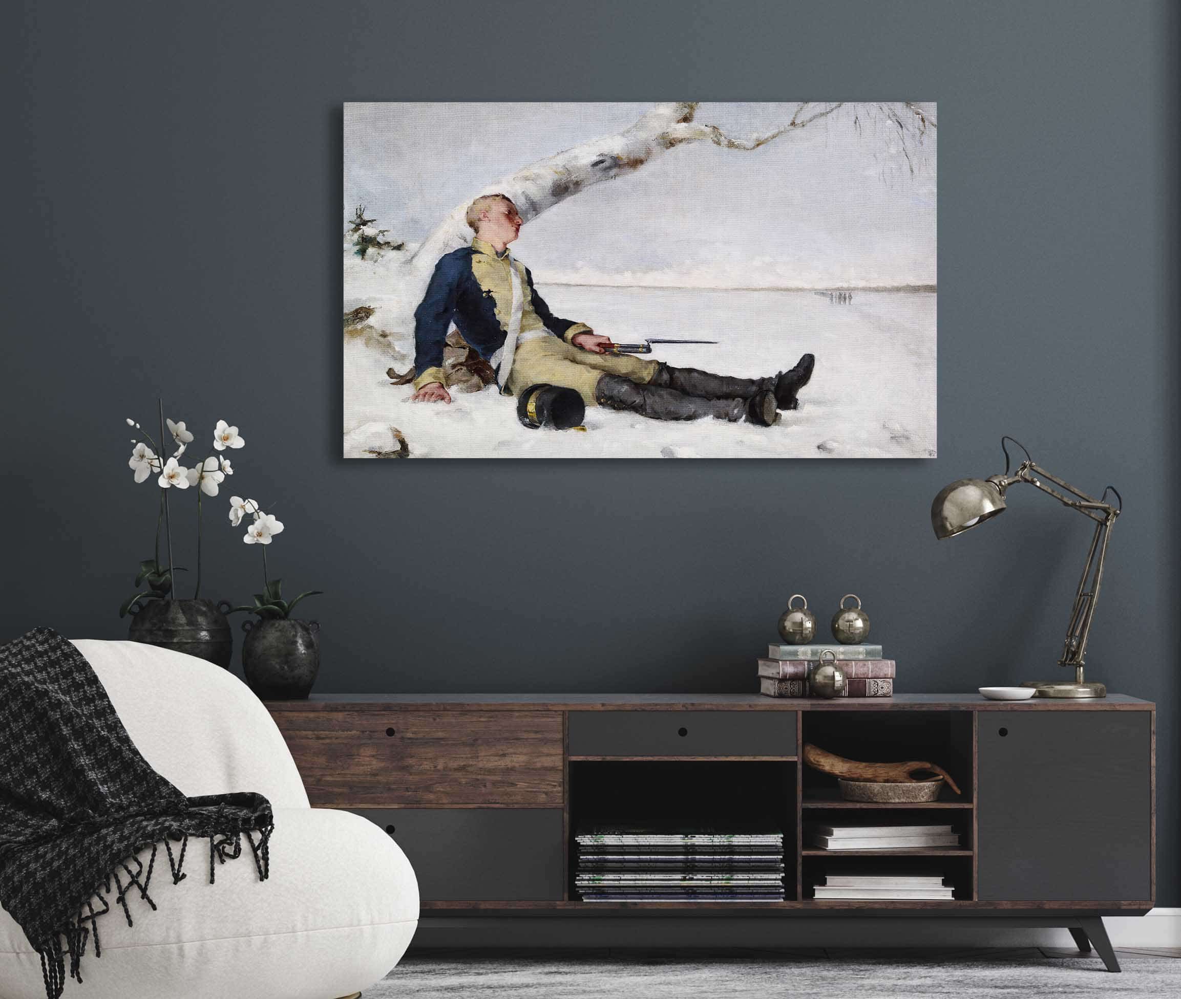 Wounded Warrior In The Snow by Helene Schjerfbeck - Image 5