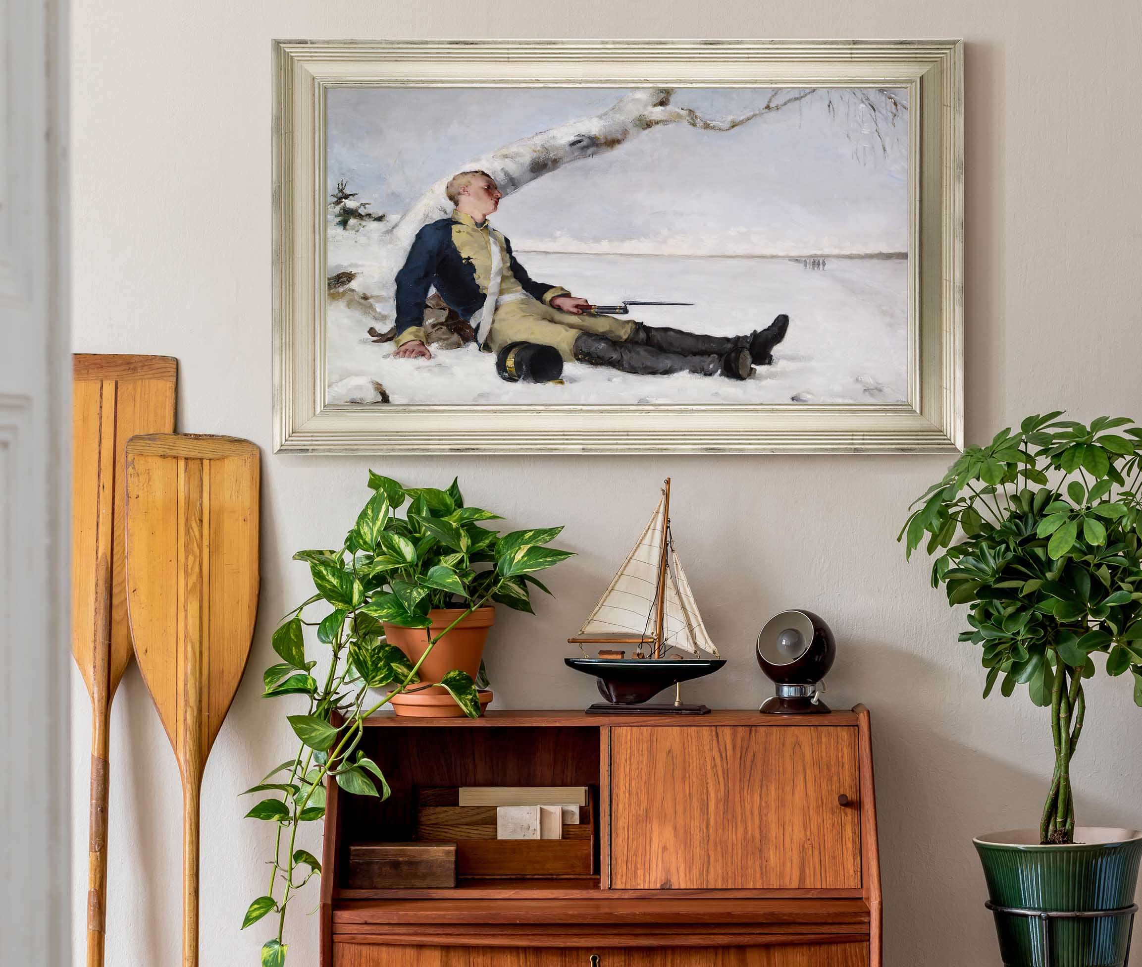Wounded Warrior In The Snow by Helene Schjerfbeck - Image 6