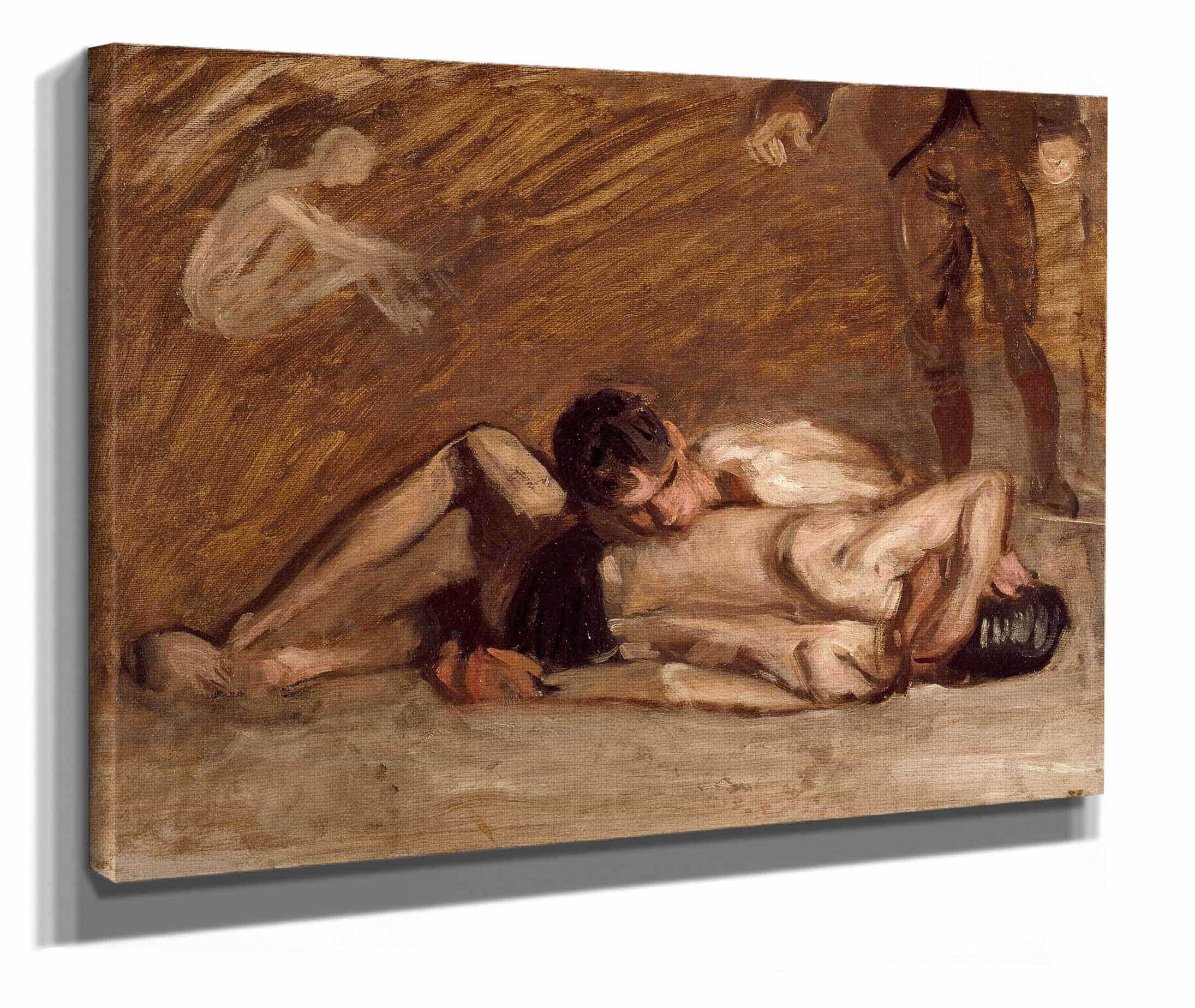 Wrestlers by Thomas Eakins - Image 4