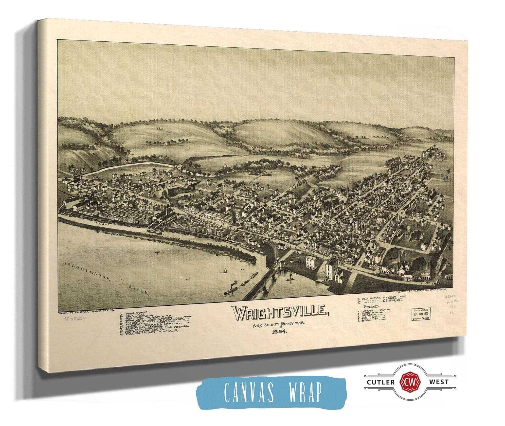 Wrightsville York County Pennsylvania 1894 State of Pennsylvania