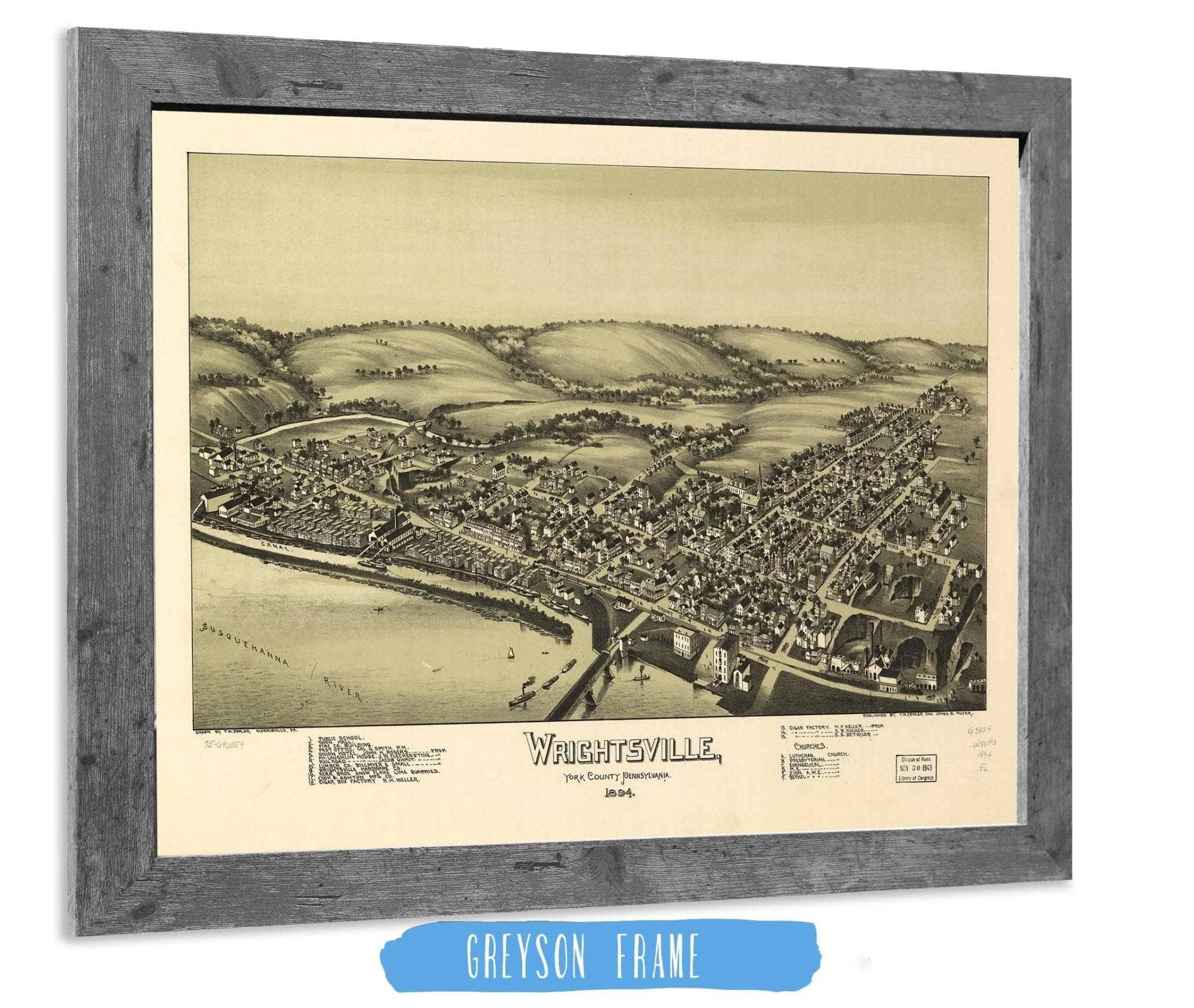 Wrightsville York County Pennsylvania 1894 State of Pennsylvania - Image 6