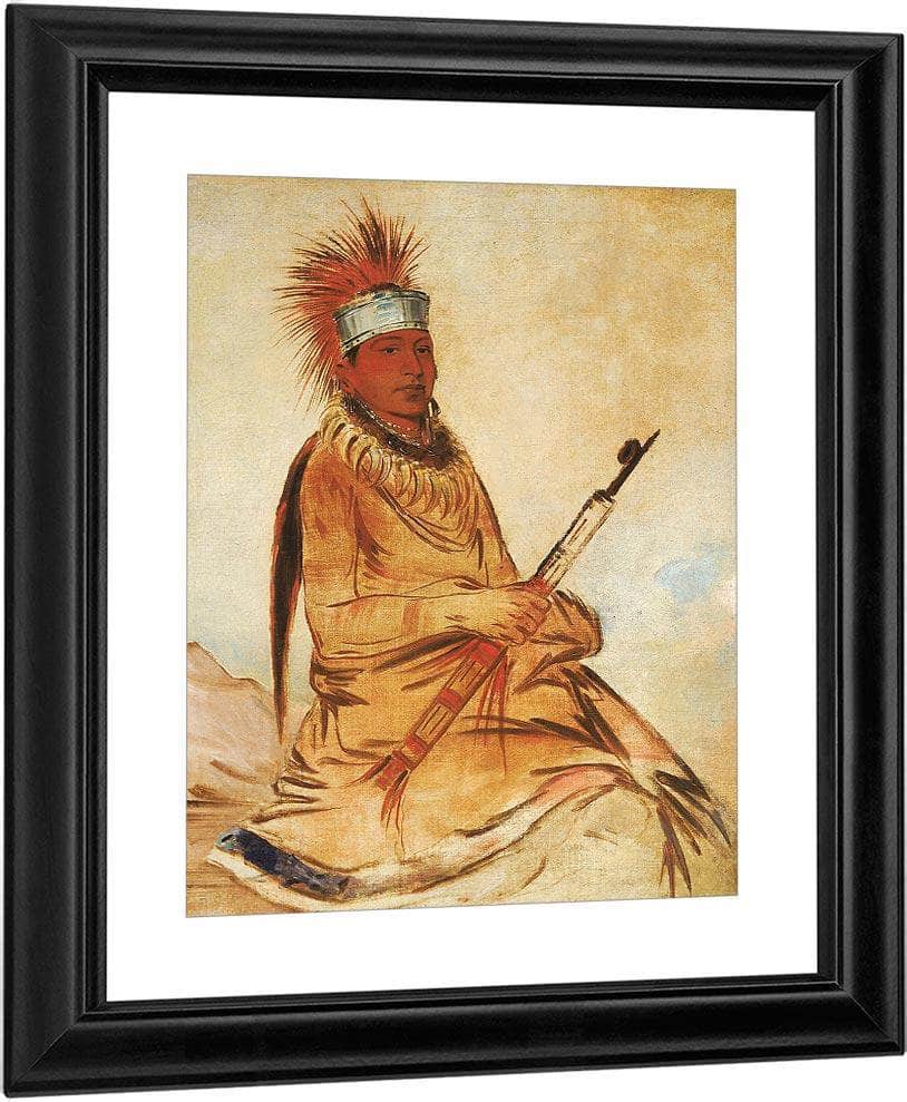 W'y Ee Yogh, Man Of Sense, A Brave By George Catlin - Image 2