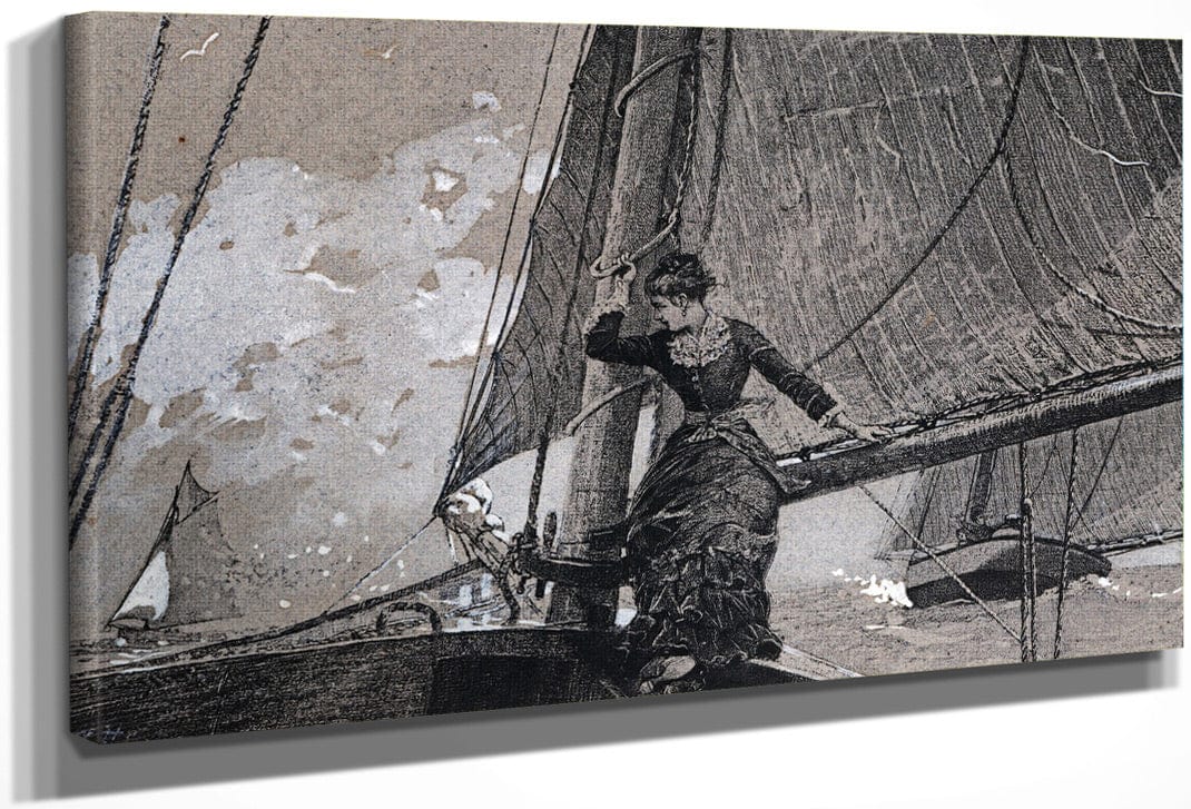 Yachting Girl By Winslow Homer