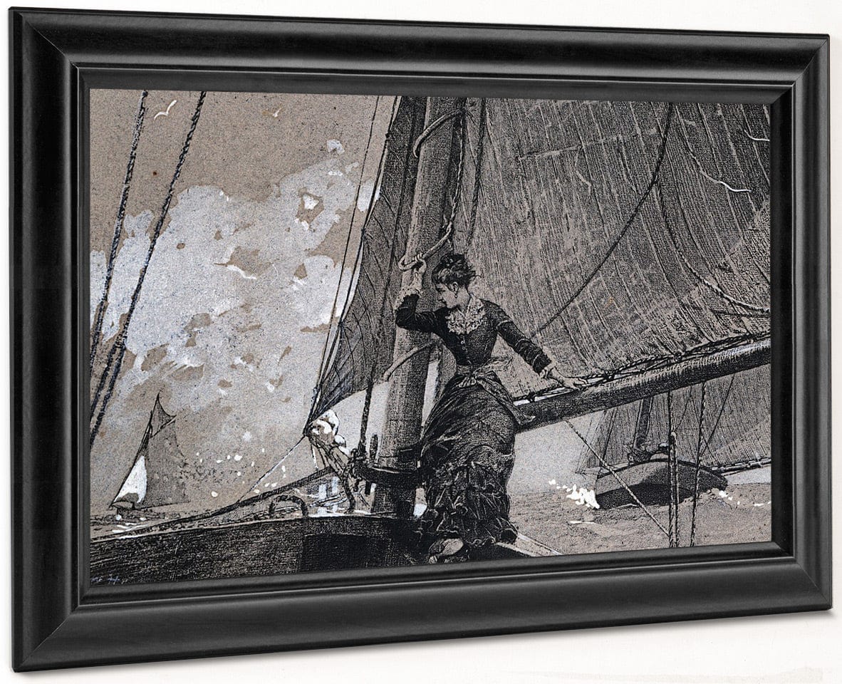 Yachting Girl By Winslow Homer - Image 8