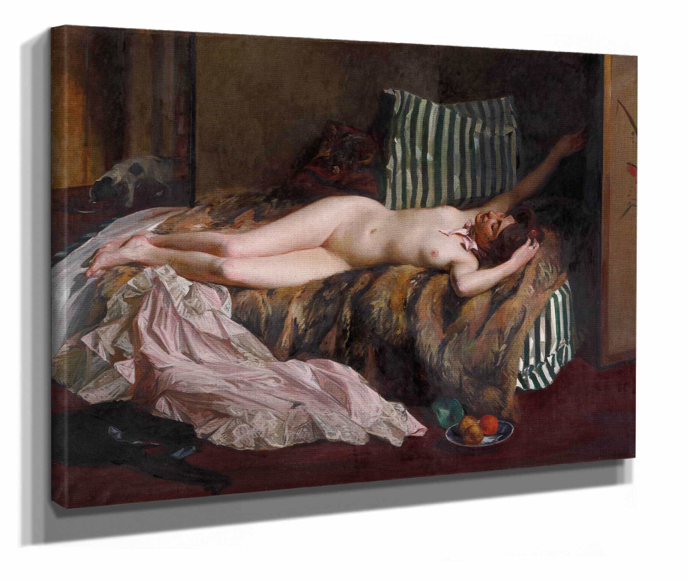 Young Girl After A Masked Ball La Petite Masque by Jacques Emile Blanche - Image 2