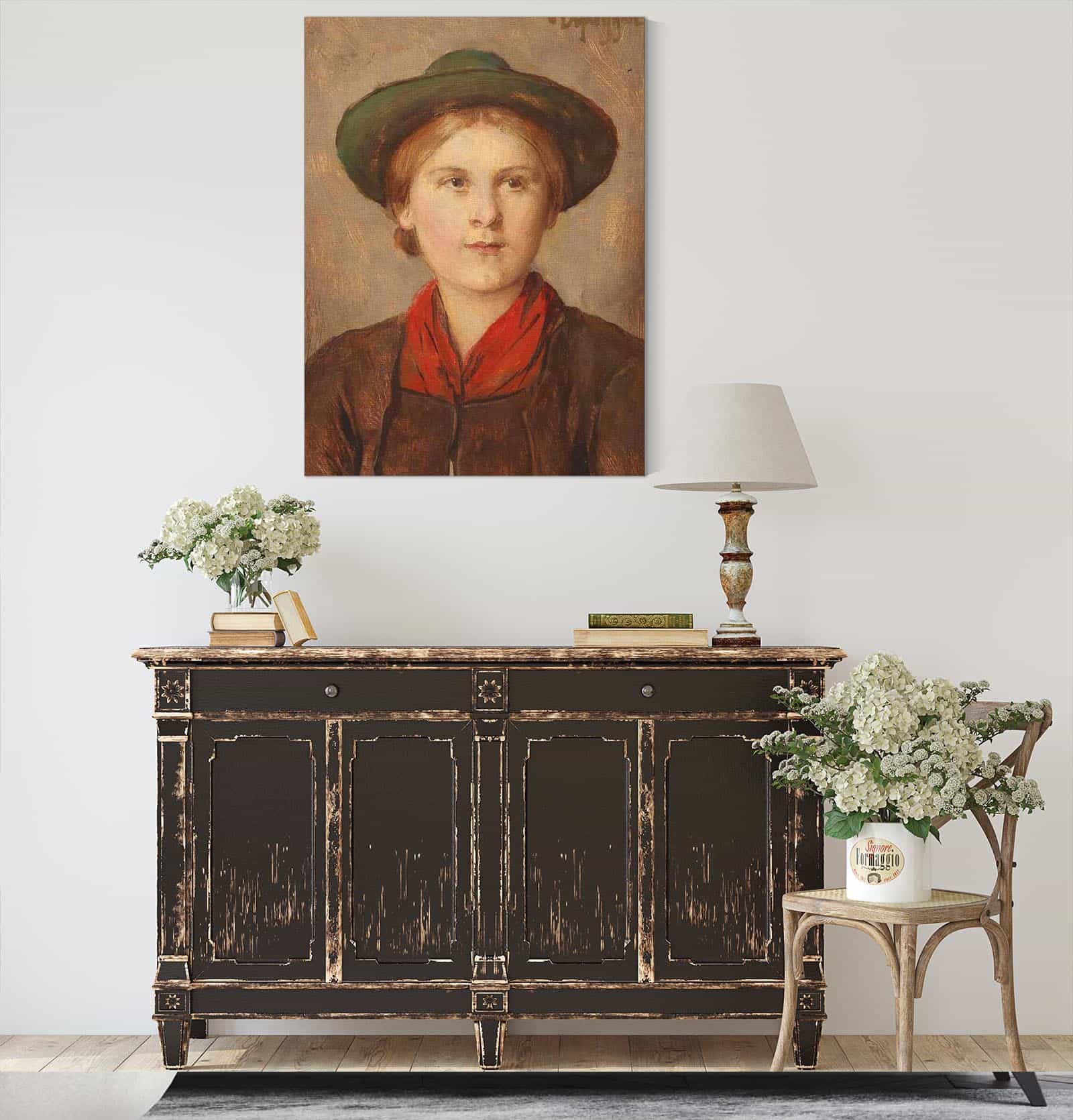 Young Girl by Franz Von Defregger - Image 4