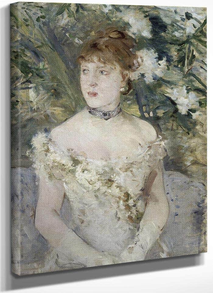 Young Girl In A Ball Gown 1879 Oil On Canvas 54X71Cm By Berthe Morisot