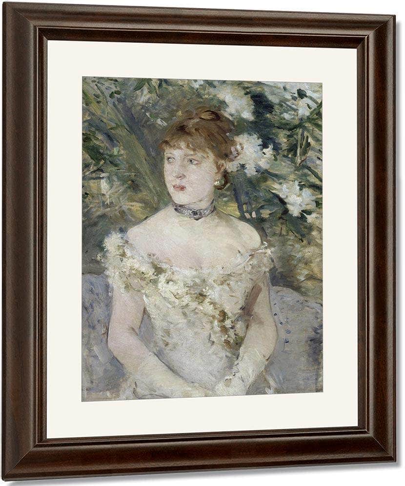 Young Girl In A Ball Gown 1879 Oil On Canvas 54X71Cm By Berthe Morisot - Image 4