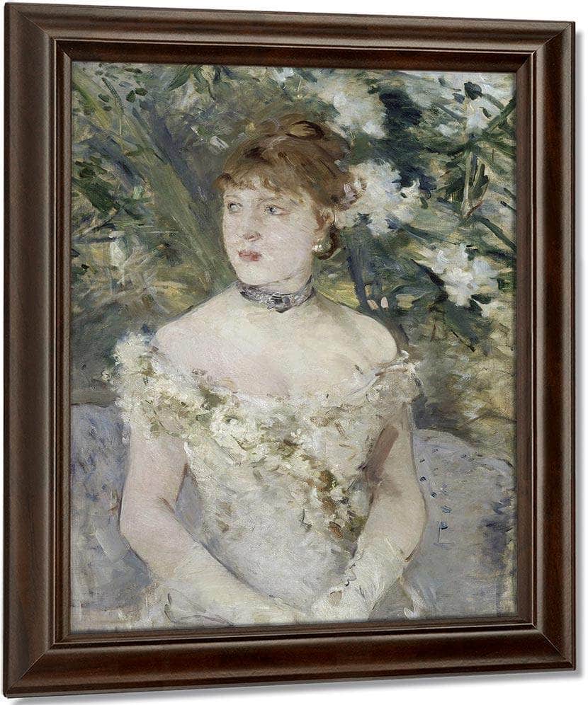 Young Girl In A Ball Gown 1879 Oil On Canvas 54X71Cm By Berthe Morisot - Image 5