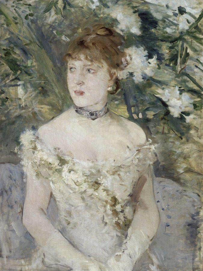 Young Girl In A Ball Gown 1879 Oil On Canvas 54X71Cm By Berthe Morisot - Image 6