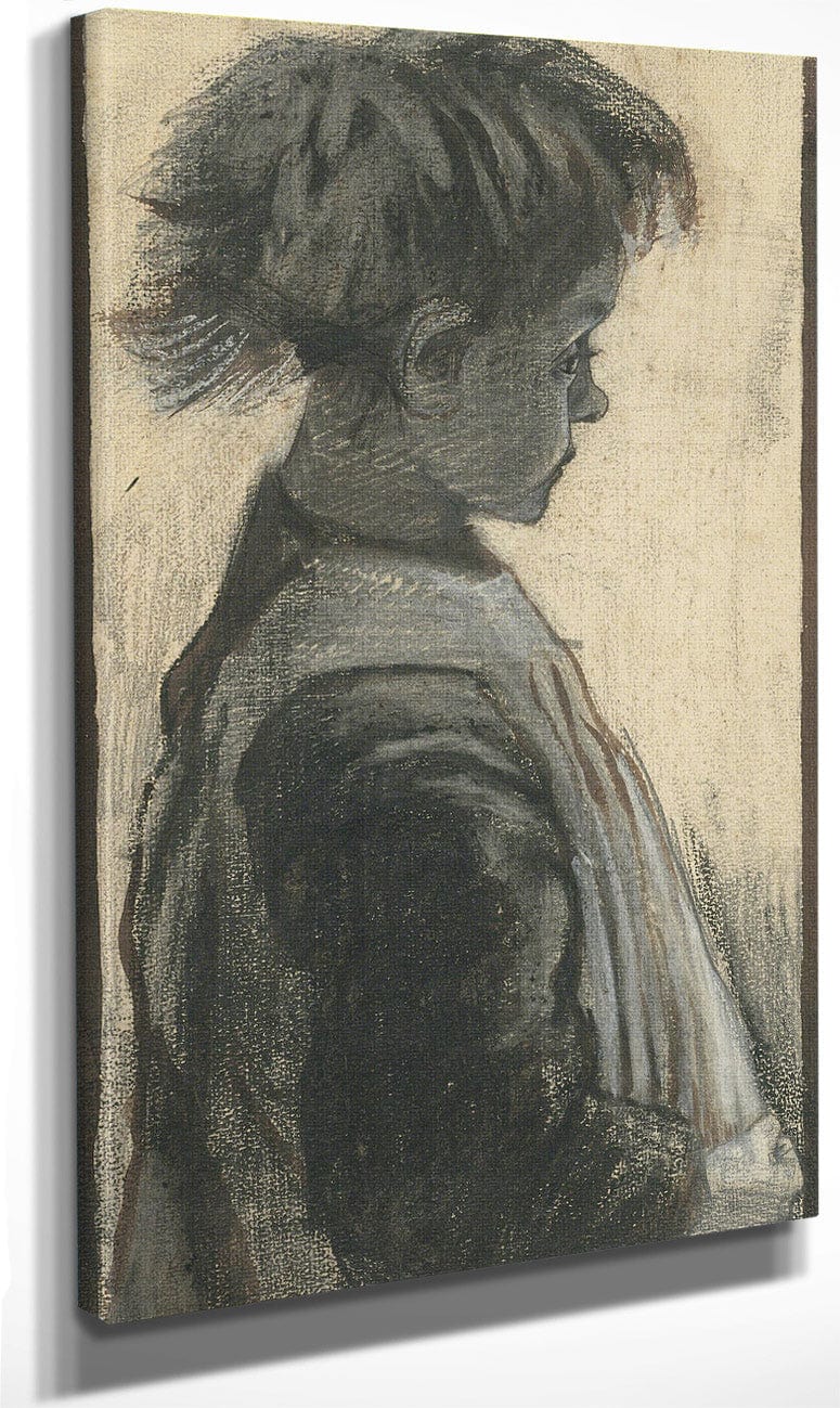 Young Girl In An Apron By Vincent Van Gogh
