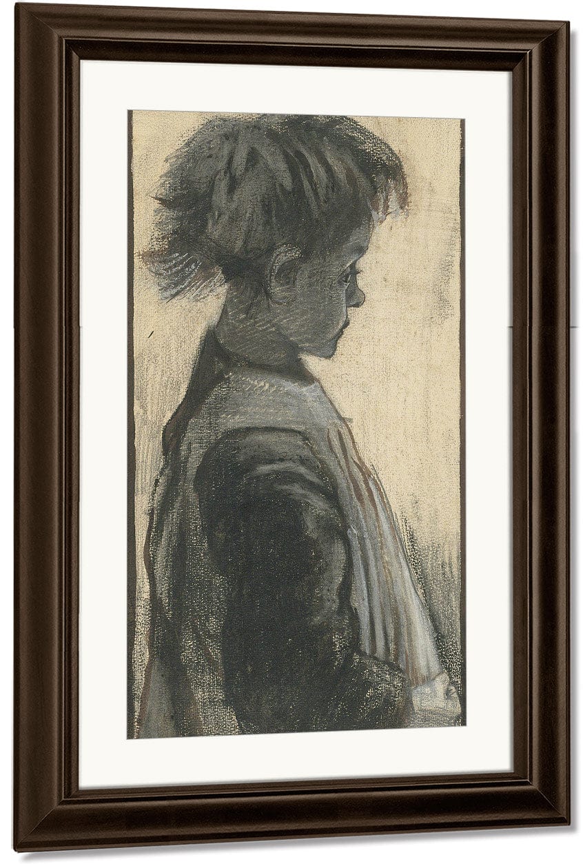 Young Girl In An Apron By Vincent Van Gogh - Image 4