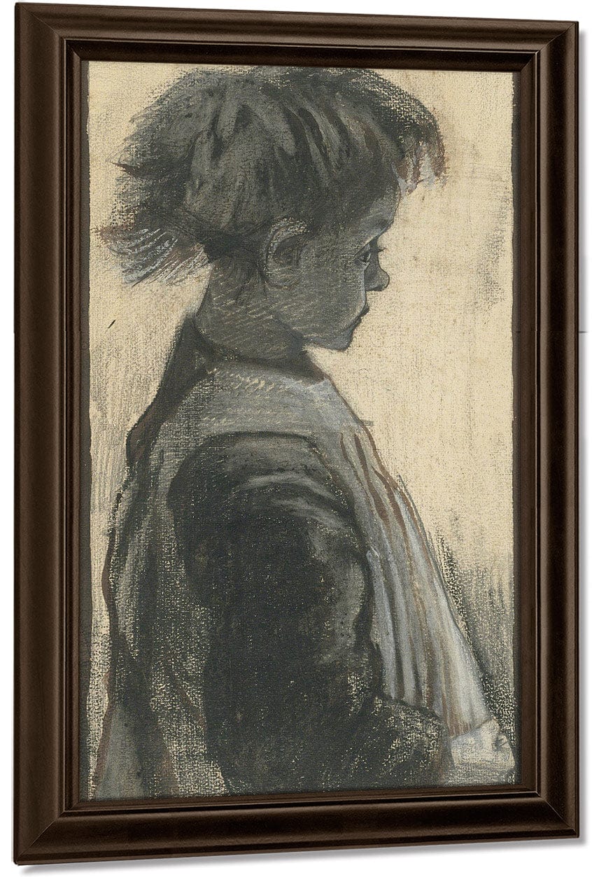 Young Girl In An Apron By Vincent Van Gogh - Image 5