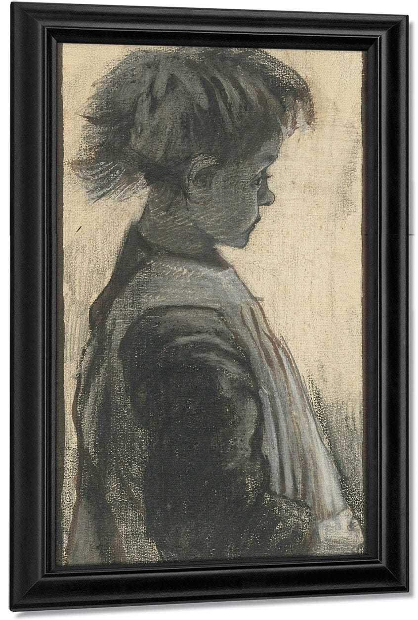Young Girl In An Apron By Vincent Van Gogh - Image 7