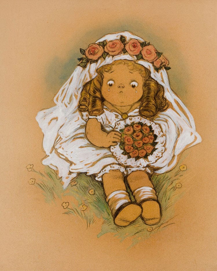Young Girl In White Dress By Grace G Drayton - Image 6