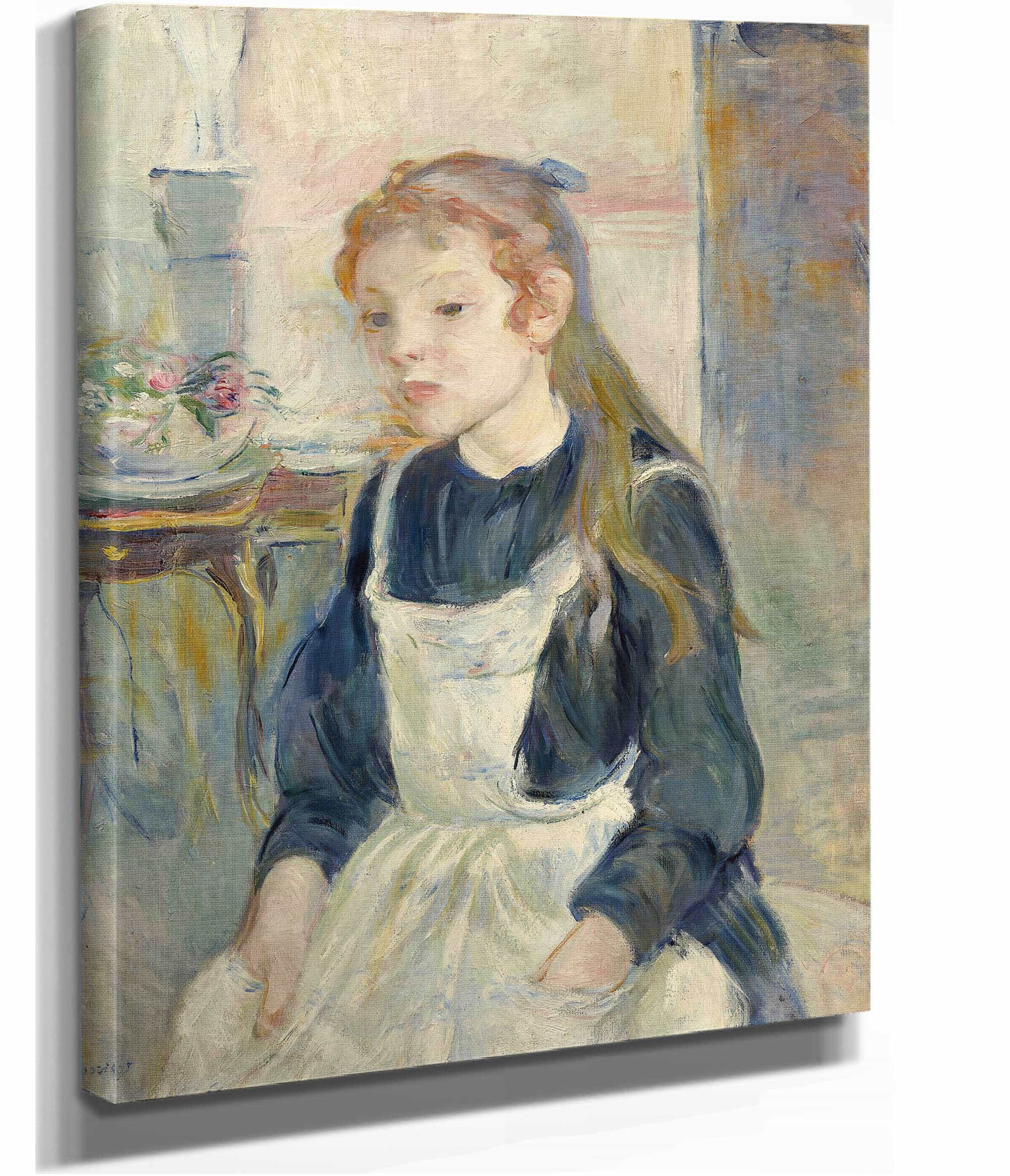 Young Girl With An Apron by Berthe Morisot - Image 2