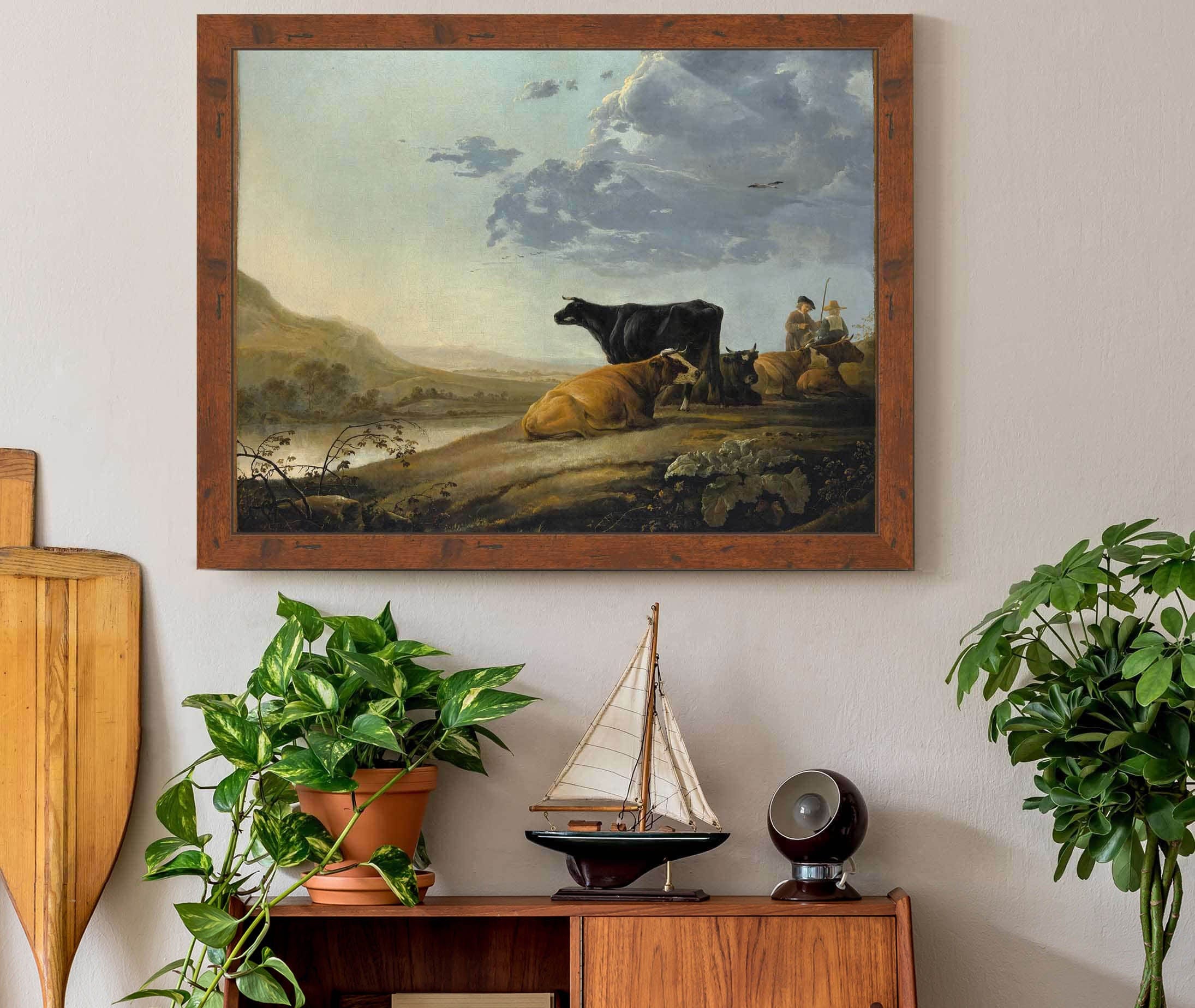 Young Herdsmen With Cows by Aelbert Cuyp - Image 2