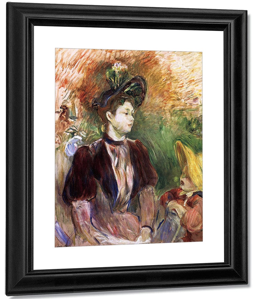Young Woman And Child Avenue Du Bois 1876 Oil On Canvas 6096X5017Mm Private Collection By Berthe Morisot - Image 3
