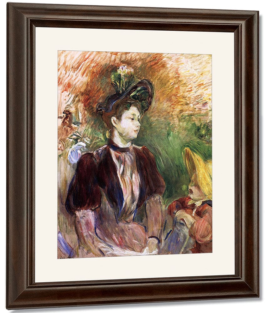 Young Woman And Child Avenue Du Bois 1876 Oil On Canvas 6096X5017Mm Private Collection By Berthe Morisot - Image 4