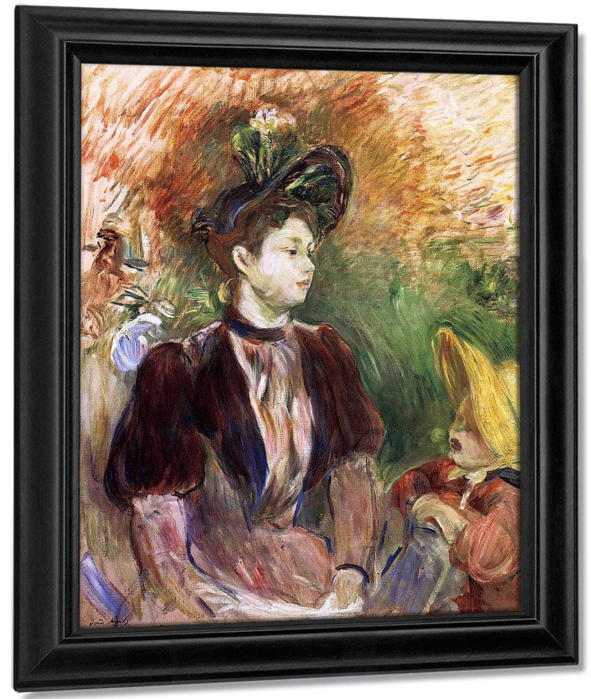 Young Woman And Child Avenue Du Bois 1876 Oil On Canvas 6096X5017Mm Private Collection By Berthe Morisot - Image 7