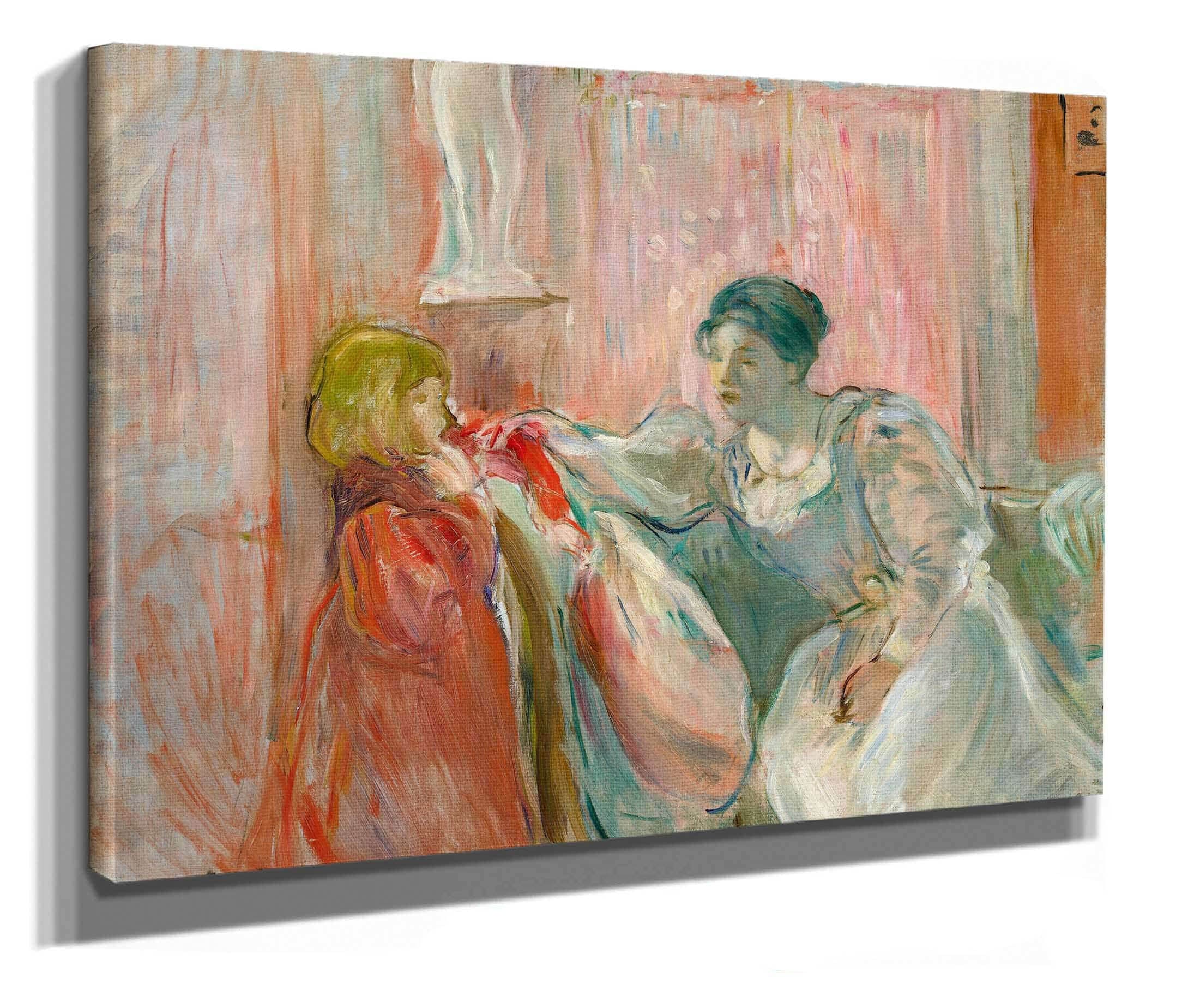 Young Woman And Child by Berthe Morisot - Image 2