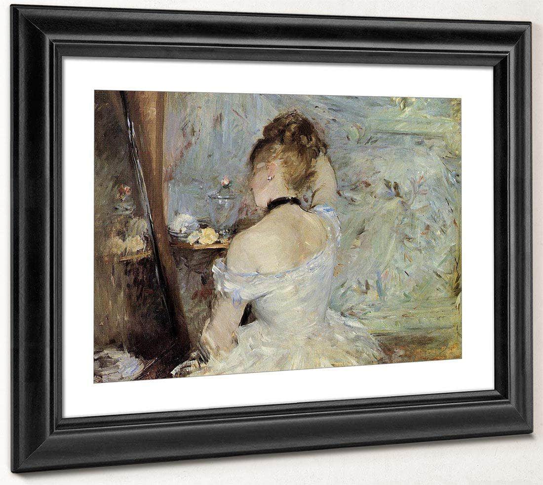 Young Woman At The Mirror 1880 Oil On Canvas 6030X8040Mm Art Institute Of Chicago By Berthe Morisot - Image 4