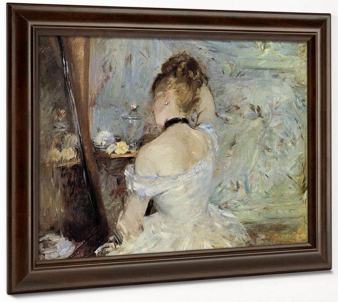 Young Woman At The Mirror 1880 Oil On Canvas 6030X8040Mm Art Institute Of Chicago By Berthe Morisot - Image 6