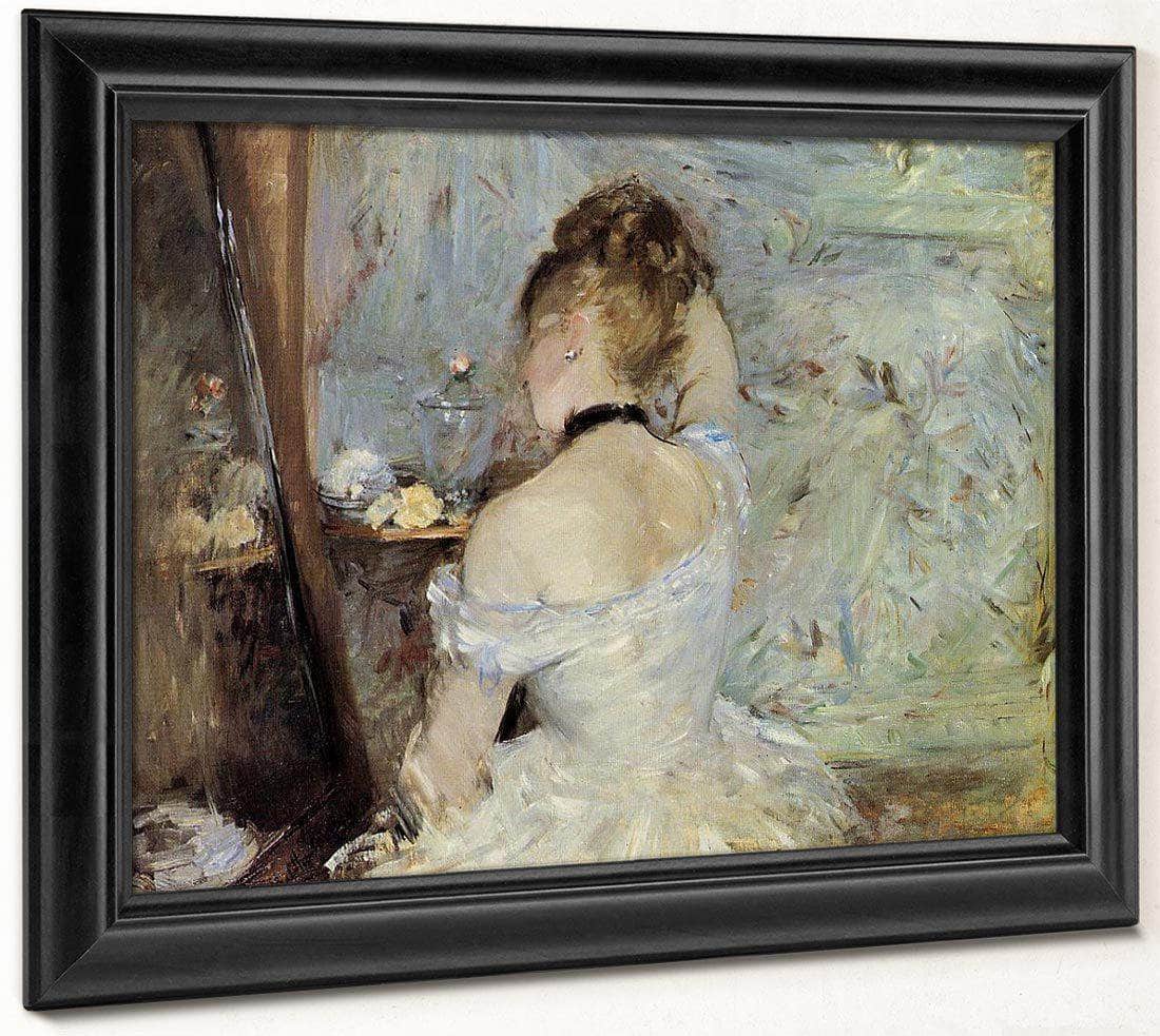 Young Woman At The Mirror 1880 Oil On Canvas 6030X8040Mm Art Institute Of Chicago By Berthe Morisot - Image 8