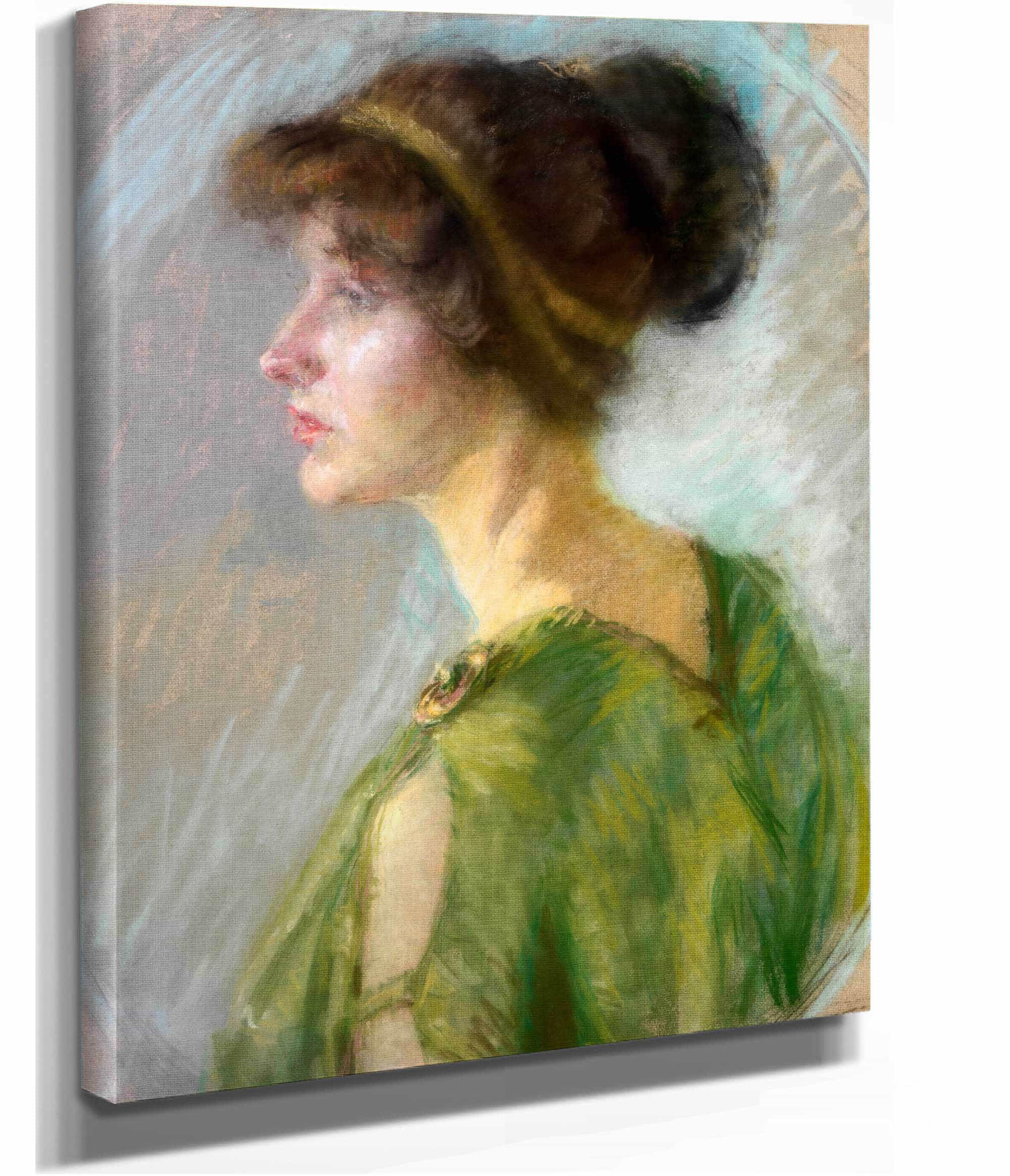 Young Woman In Green by Alice Pike Barney - Image 2