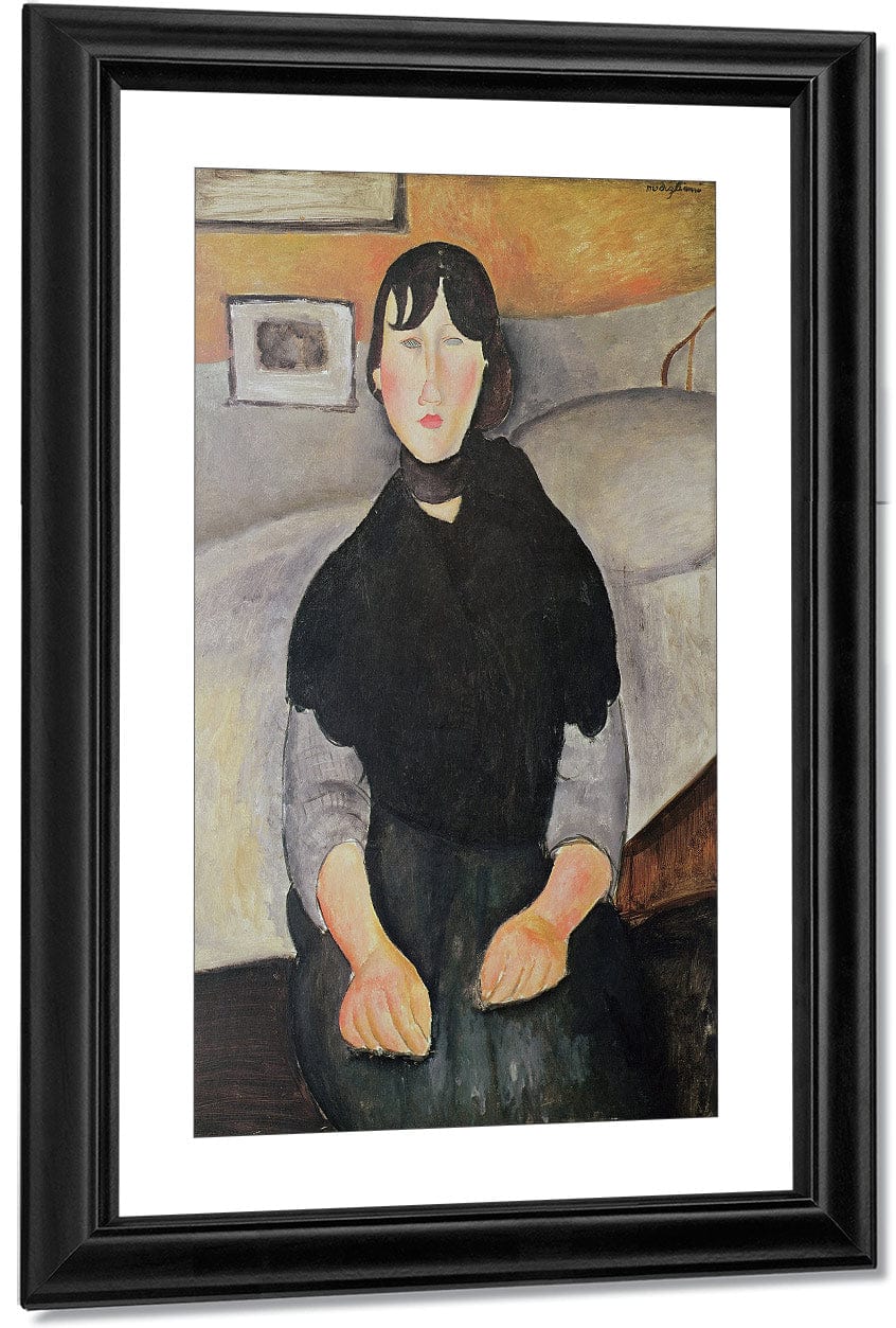 Young Woman Of The People (Oil On Canvas) By Amedeo Modigliani - Image 2