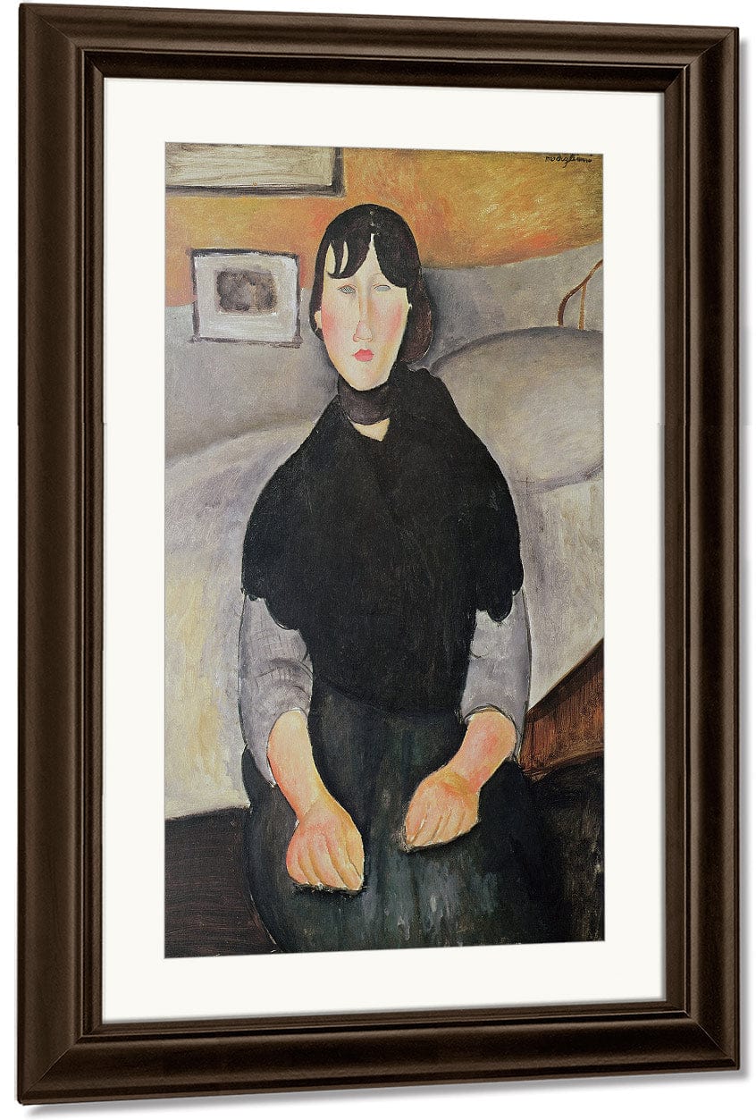 Young Woman Of The People (Oil On Canvas) By Amedeo Modigliani - Image 3