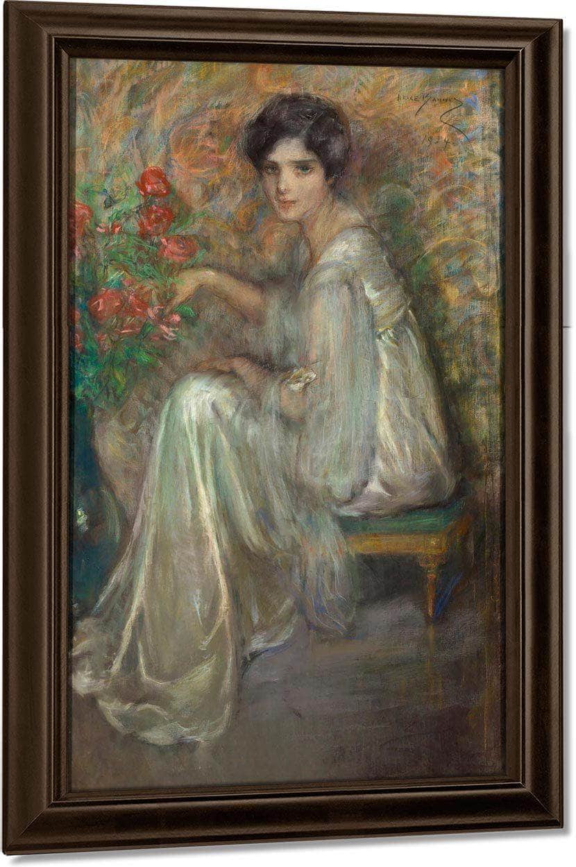 Young Woman With Roses By Alice Pike Barney - Image 5
