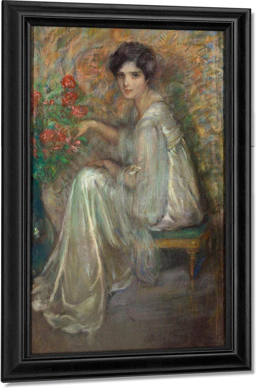 Young Woman With Roses By Alice Pike Barney - Image 7