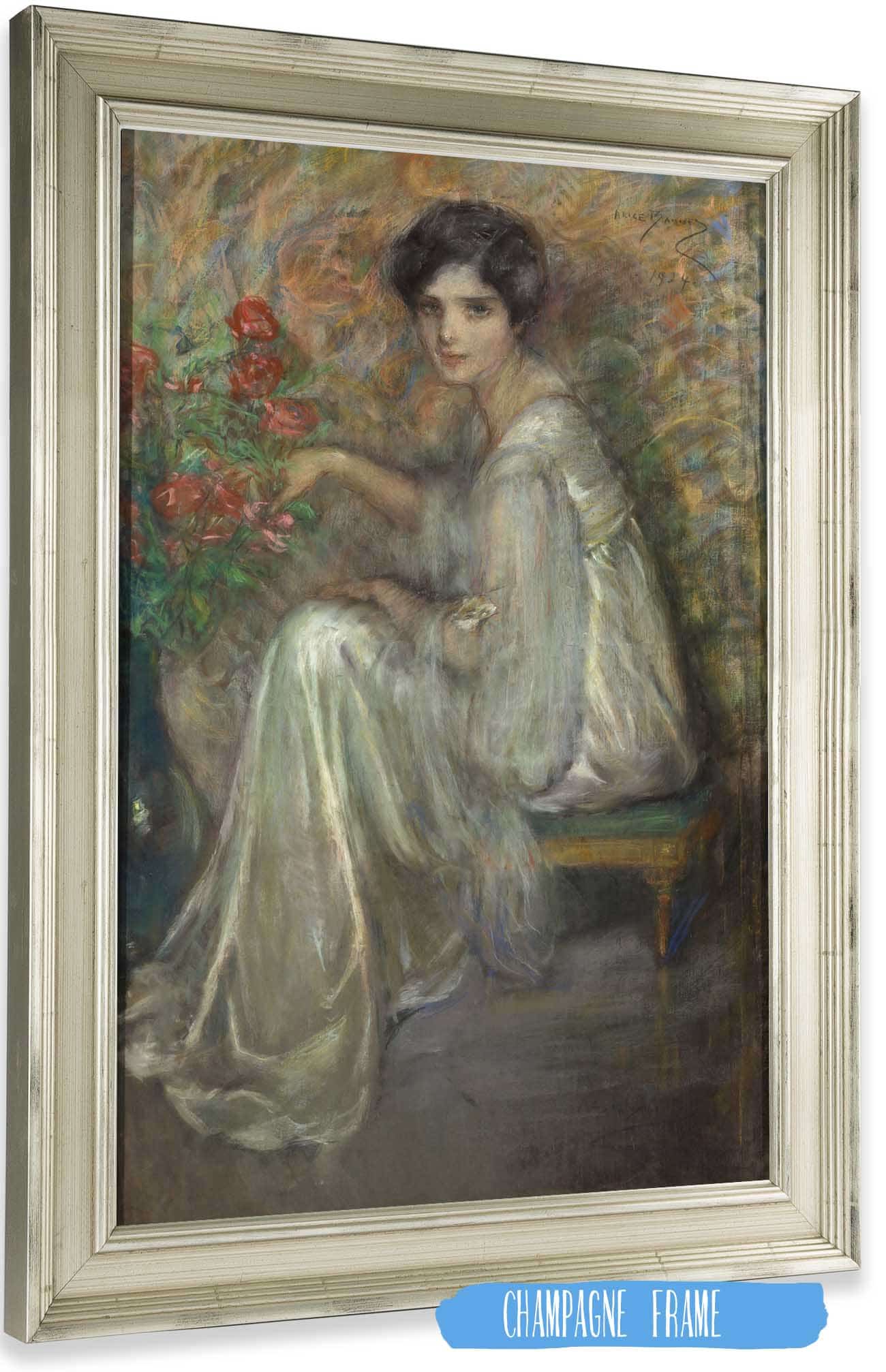 Young Woman With Roses by Alice Pike Barney