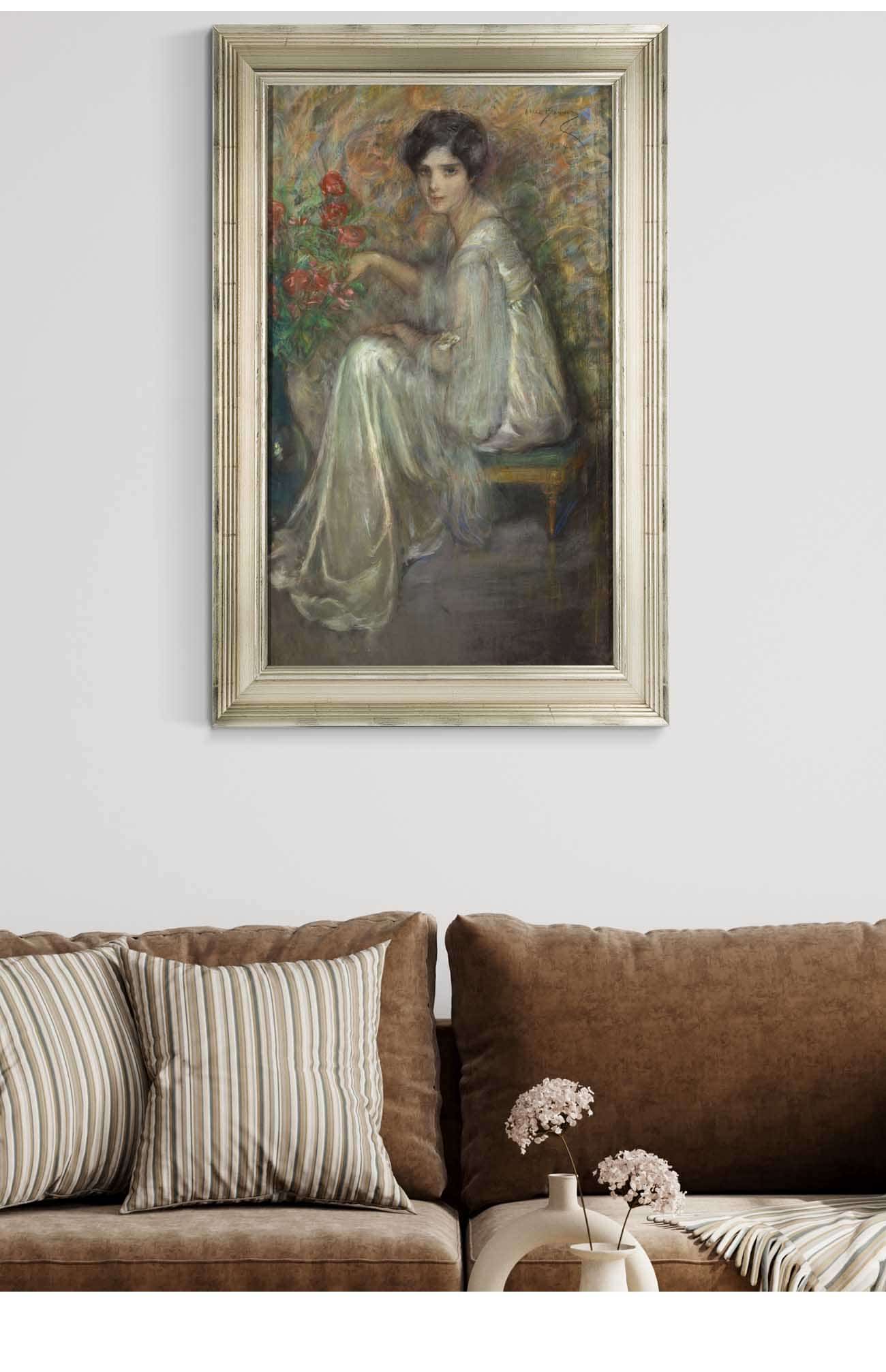 Young Woman With Roses by Alice Pike Barney - Image 5