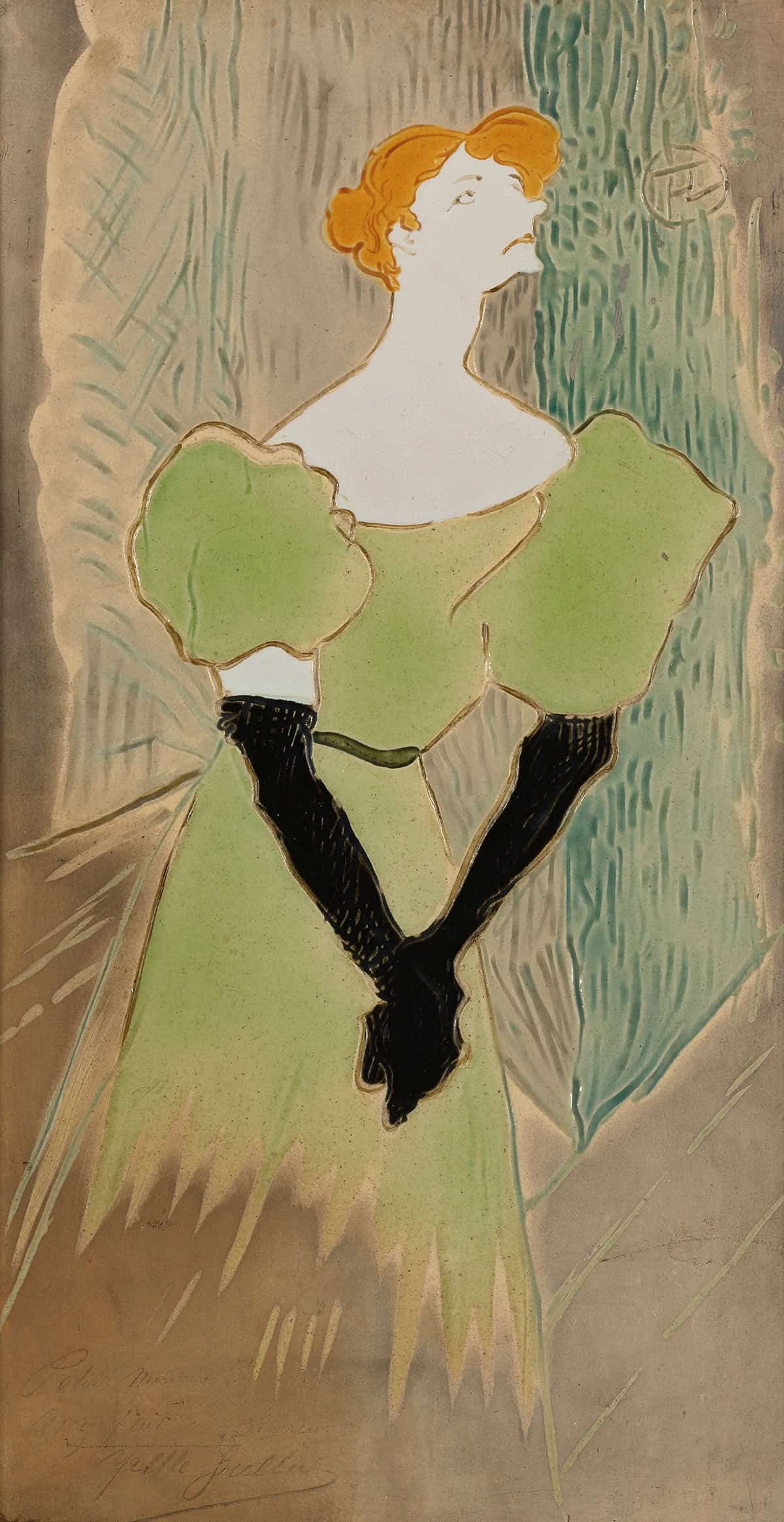 Yvette Guilbert by Henri De Toulouse Lautrec - Image 3