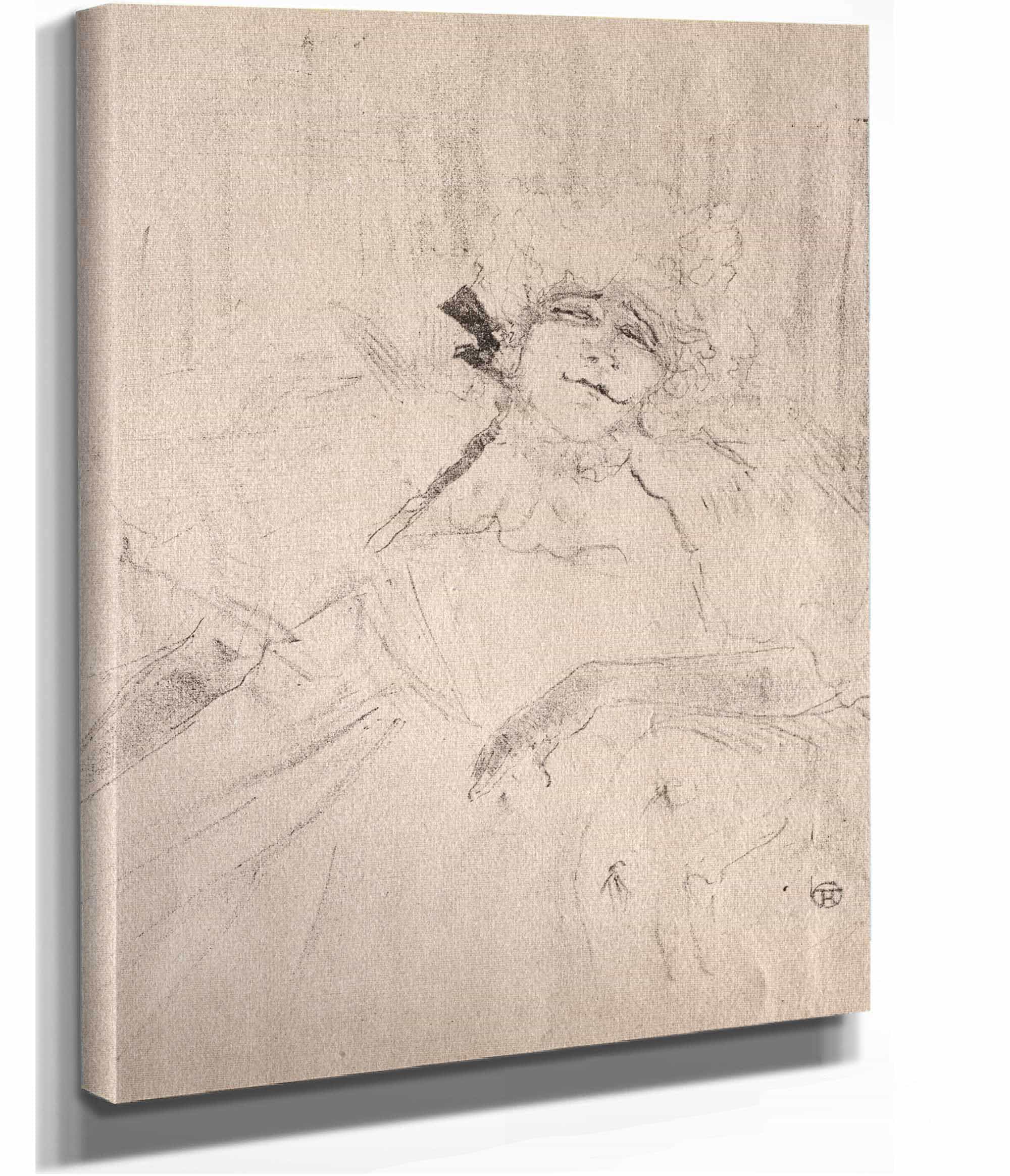 Yvette Guilbert Chanson Ancienne by Henri De Toulouse Lautrec - Image 2