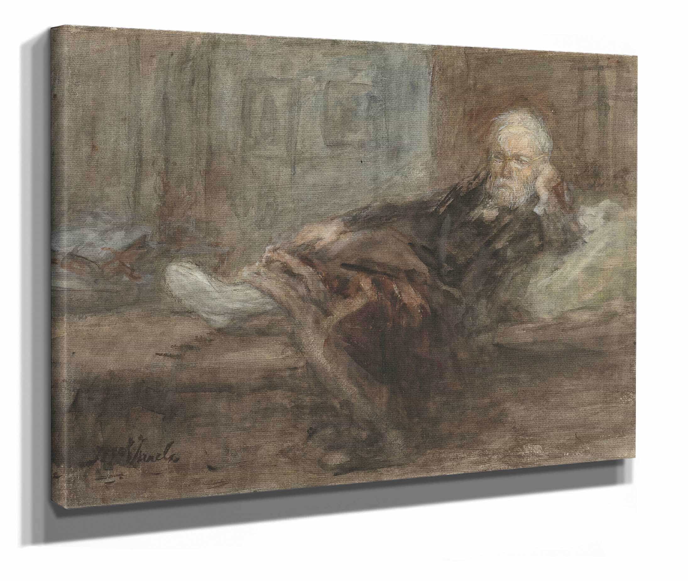 Zelfportret Met Zieke Voet by Jozef Israels - Image 2