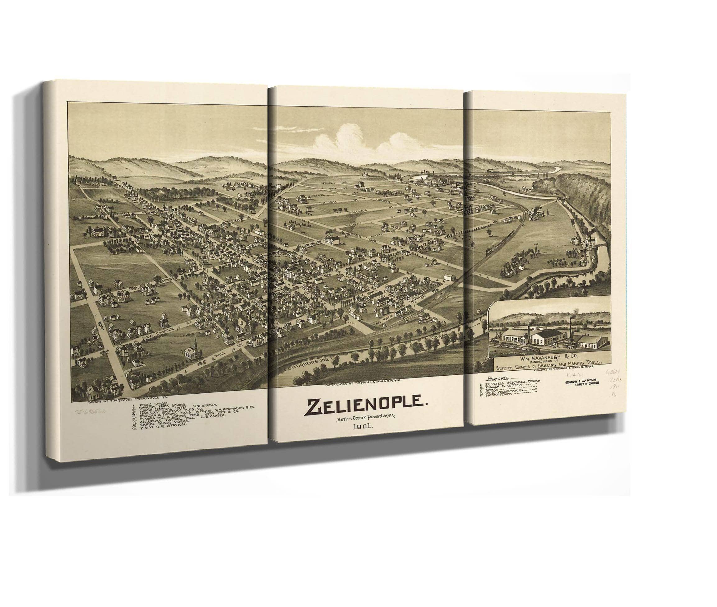 Zelienople Butler County Pennsylvania 1901  State Of Pennsylvania - Image 3