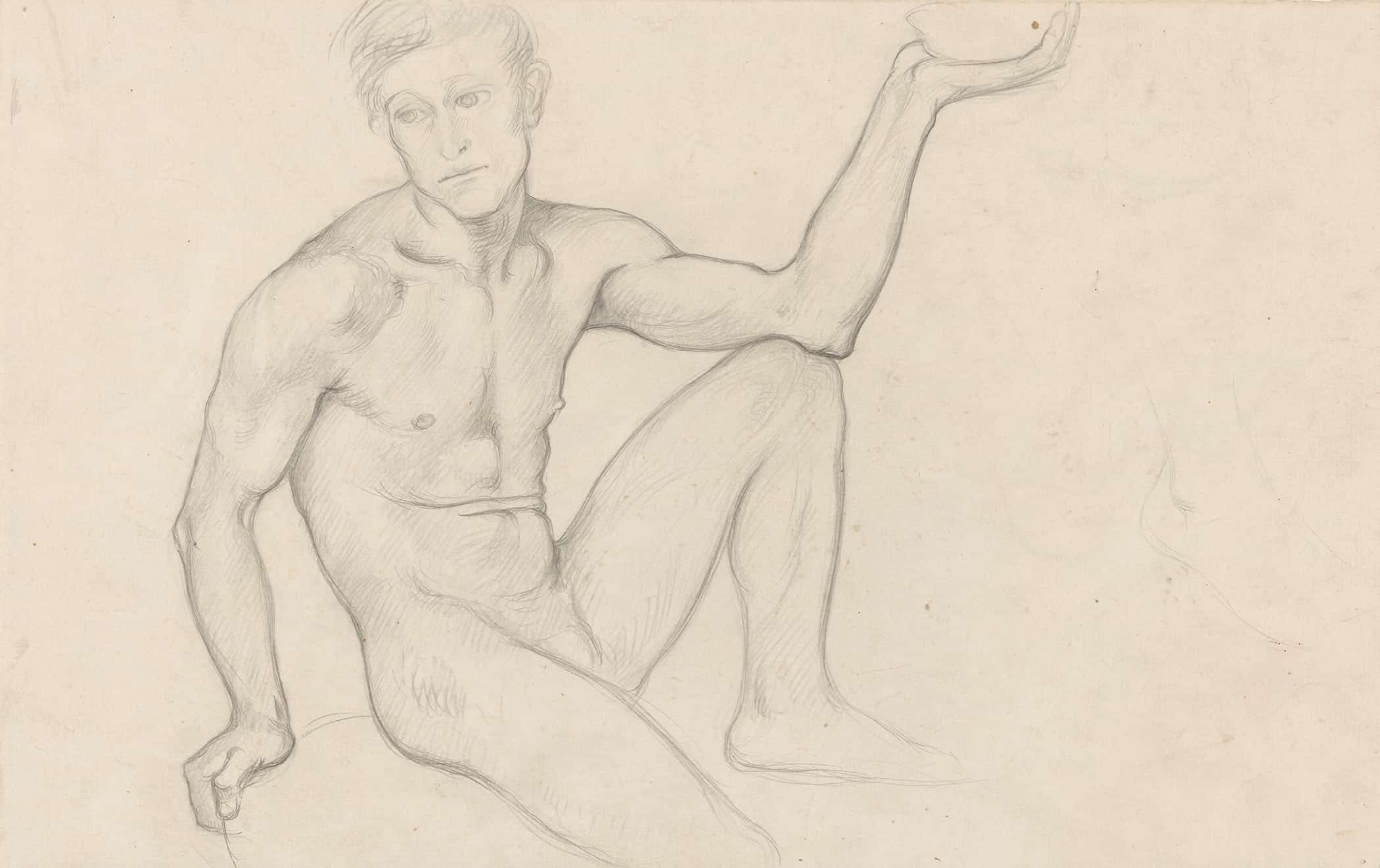 Zittend Mannelijk Naakt Met Schaal by Richard Nicolaus Roland Holst - Image 2